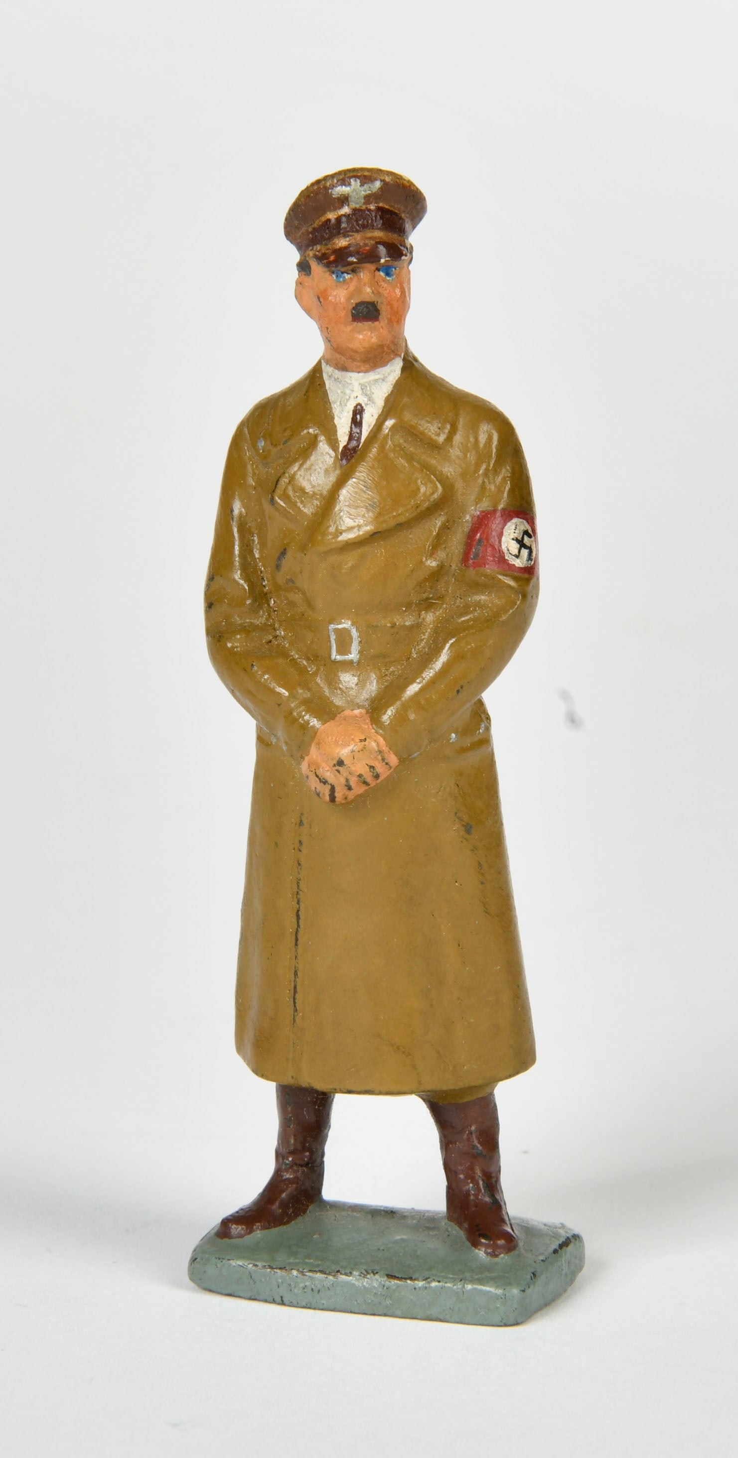 Lineol, Hitler im Mantel: Lineol, Hitler with coat, Germany pw, 7 cm, composite, refinished