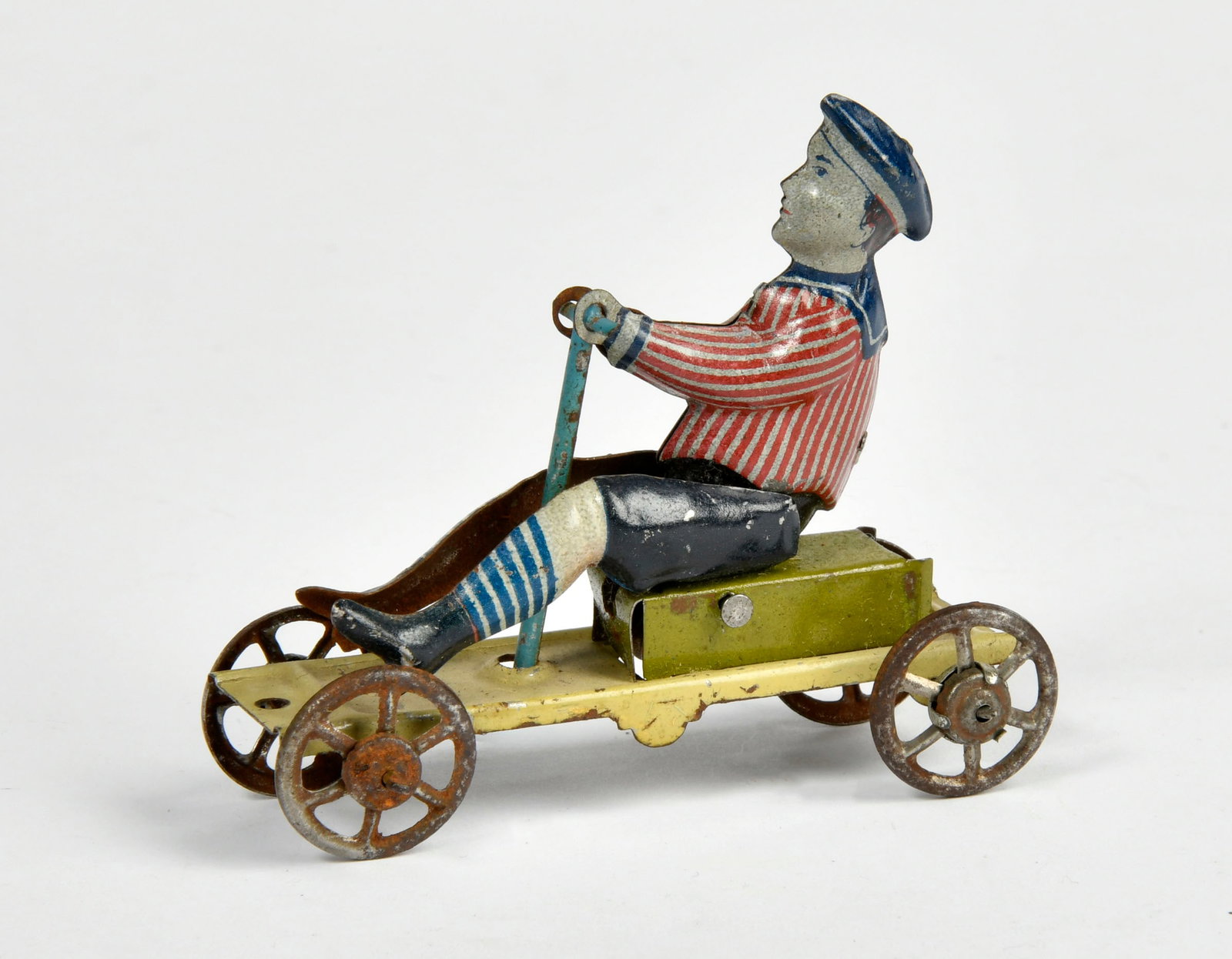 Meier, Junge auf Hollander Penny Toy: Meier, Junge auf Hollander Penny Toy, 8 cm, Germany VK, Blech, Z 1-2