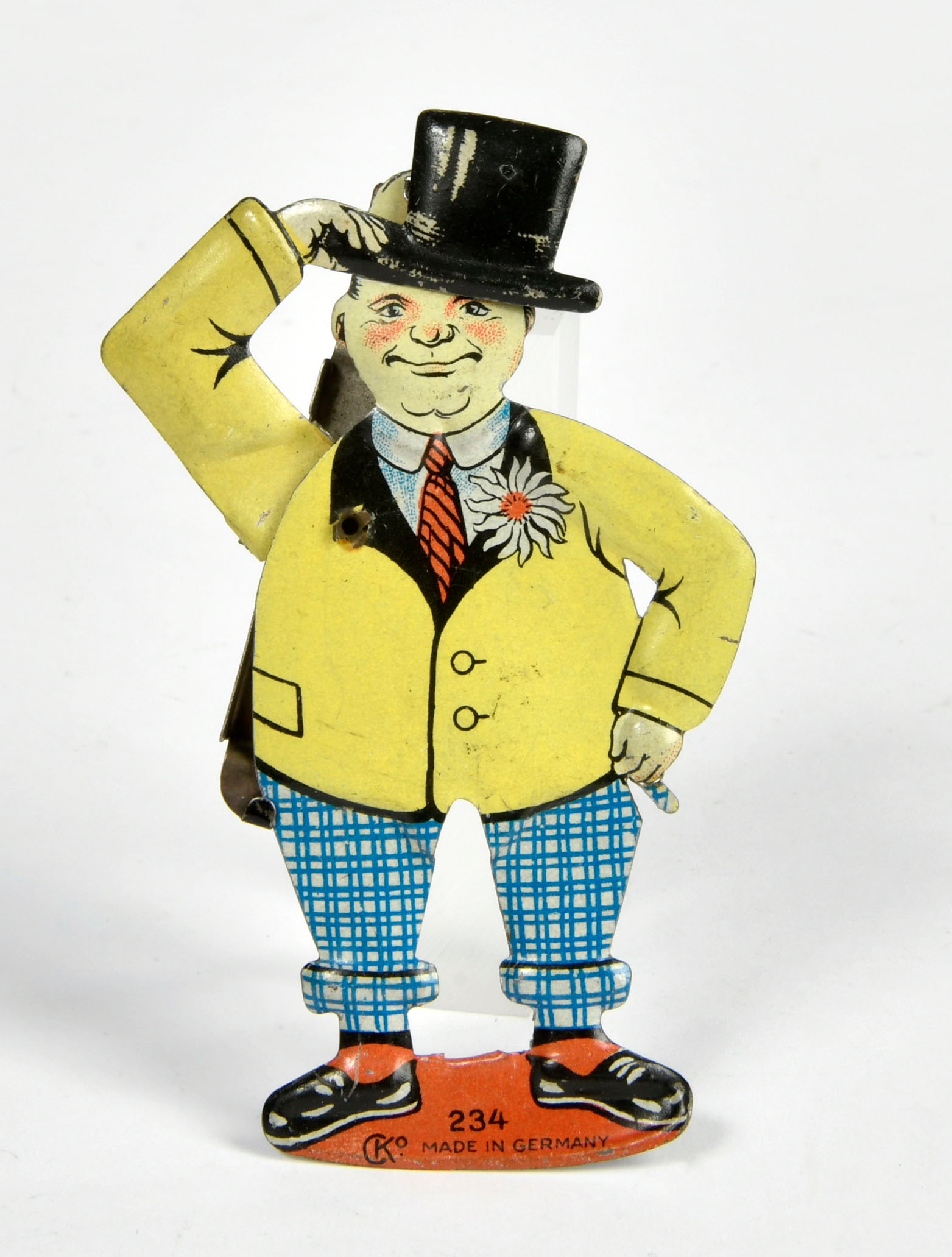 CKO, 234 Mann mit Zylinder Penny Toy: CKO, 234 Mann mit Zylinder Penny Toy, 9 cm, Germany VK, Funktion defekt