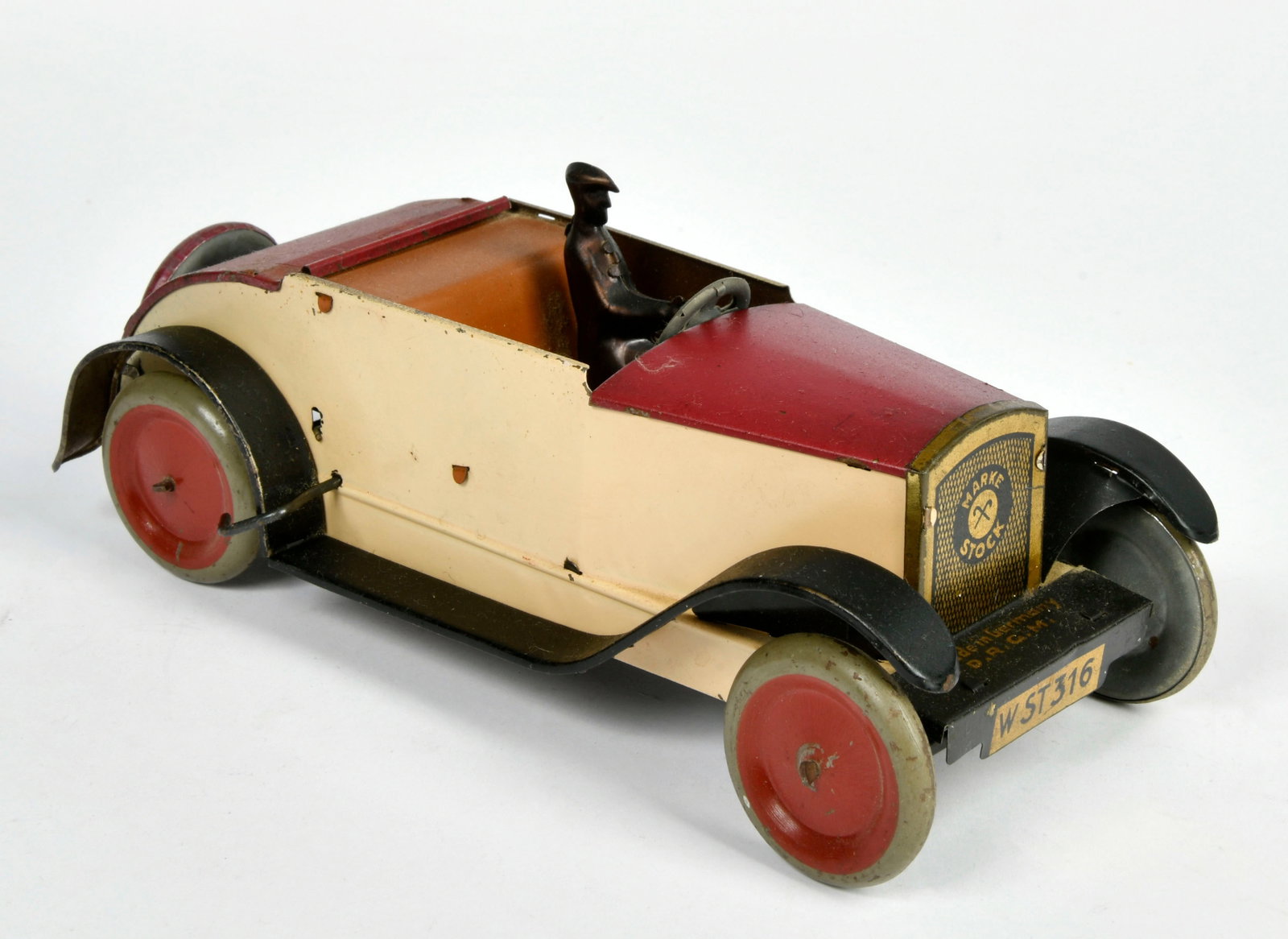 Stock, Autocabriolet "Herrenfahrer": Stock, Autocabriolet "Herrenfahrer", Germany VK, 21 cm, Blech, UW ok, LM, Z 3