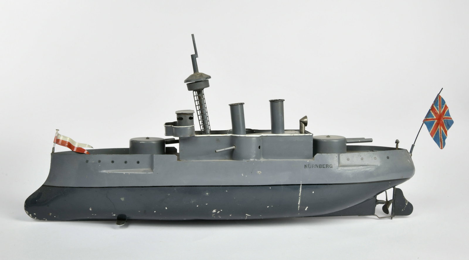 Bing, Kriegsschiff "Nurnberg": Bing, Kriegsschiff "Nurnberg", Germany VK, 49 cm, Blech, UW ok, teilw. restauriert