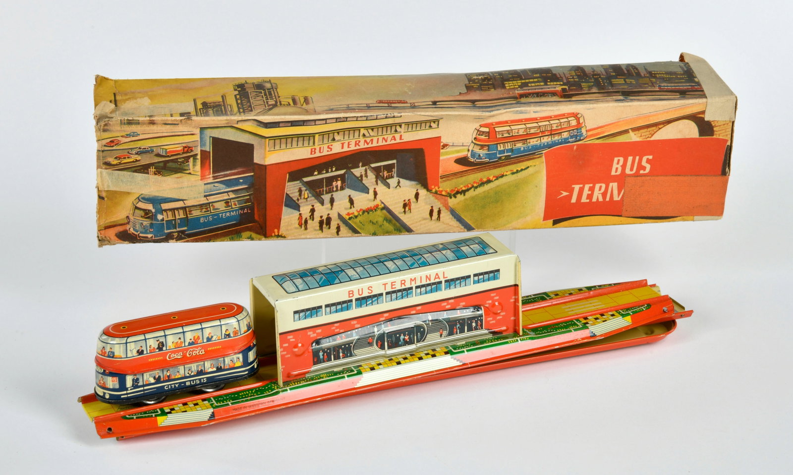 Technofix, Bus Terminal: Technofix, Bus Terminal, W.-Germany, 107 cm, Blech, UW ok, min. LM, Okt Z 2-3, Z 1-2