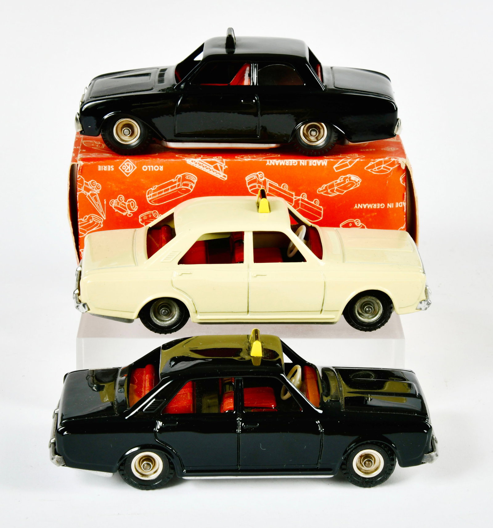 CKO Kellermann, 3x Ford Taxi 416: CKO Kellermann, 3x Ford Taxi 416, W.-Germany, Friktion ok, 1x Okt, Z 1