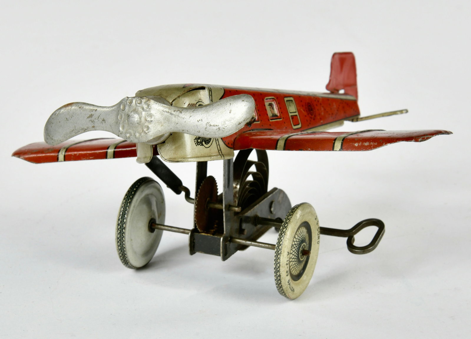Gunthermann, Abhebendes Flugzeug: Gunthermann, Abhebendes Flugzeug, Germany VK, 19 cm, Blech, UW ok, min. LM, Z 2