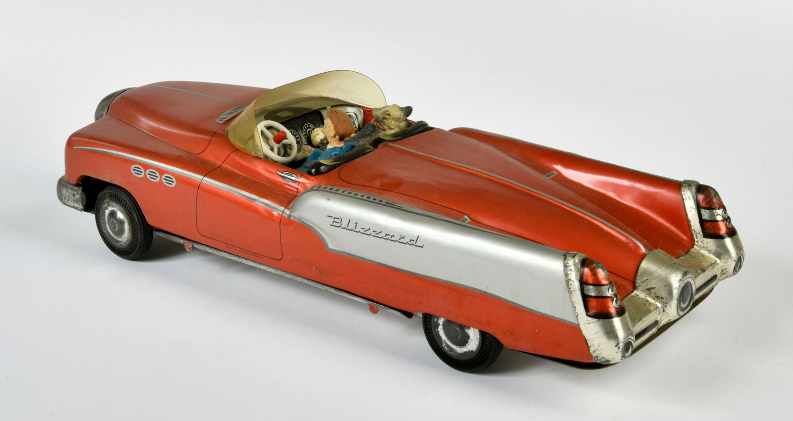 Niedermeier, Cabriolet "Blizzard": Niedermeier, Cabriolet "Blizzard", W.-Germany, 34 cm, Blech, Friktion ok, LM, Z 3