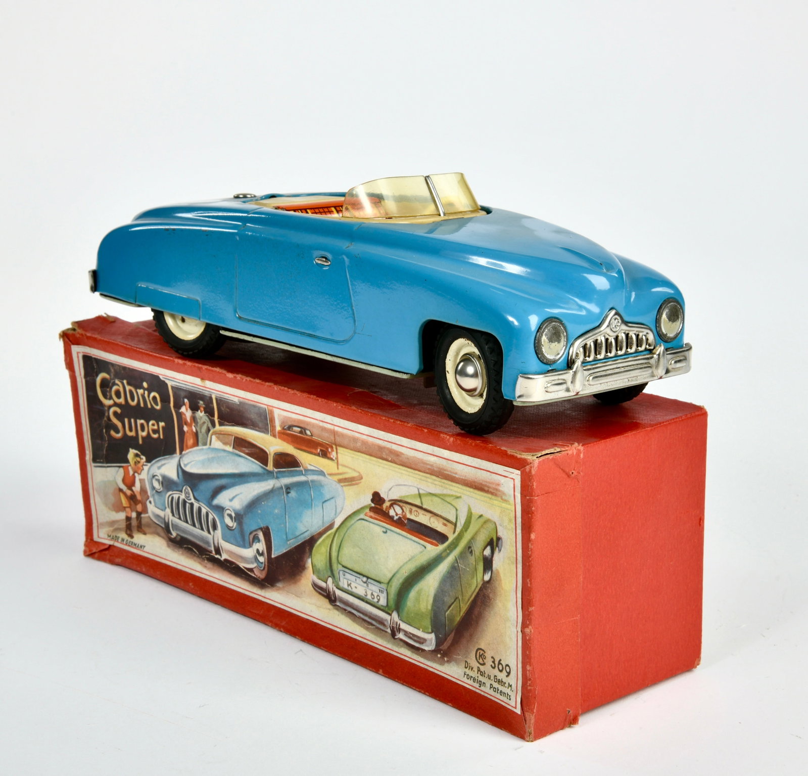 CKO Kellermann, Mercedes 190 SL Verwandlungsauto Cabriolet Super: CKO Kellermann, Mercedes 190 SL Verwandlungsauto Cabriolet Super, Germany, 22 cm, Blech, Funktion ok, Okt Z 2, Z 1-