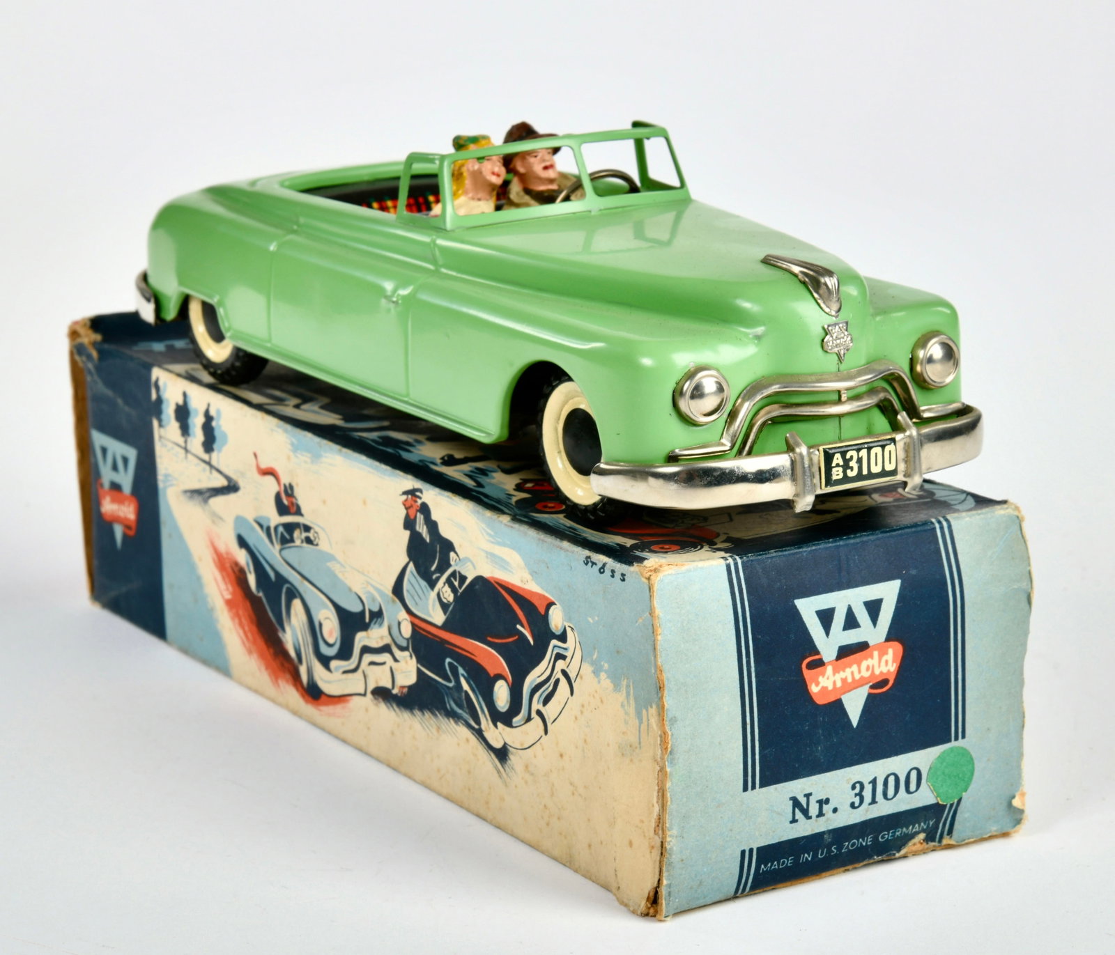 Arnold, Candidat Cabriolet: Arnold, Candidat Cabriolet, W.-Germany, 25,5 cm, Blech, UW ok, Okt Z 2, Z 1