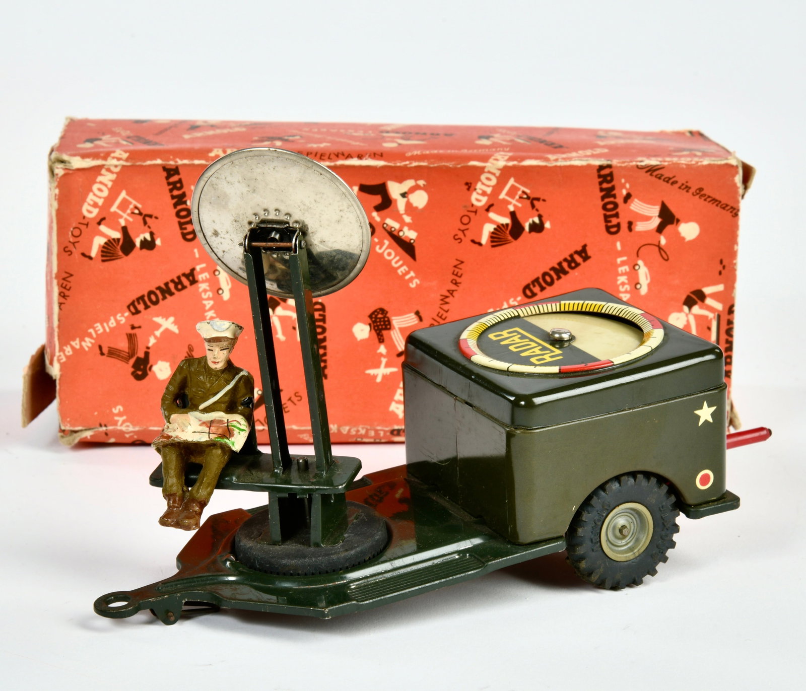 Arnold, Radar Anhanger fur Jeep: Arnold, Radar Anhanger fur Jeep, W.-Germany, 20 cm, Blech, min. LM, Okt, Z 2