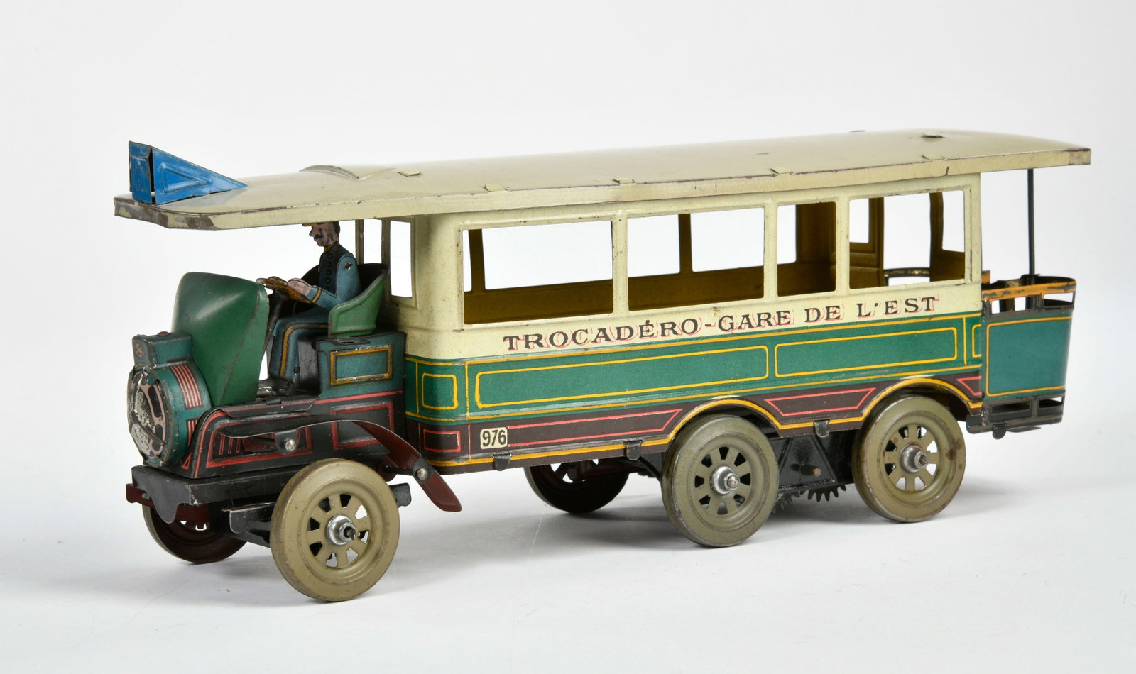 JEP, Omnibus "Trocadero-Gare de L'Est",: JEP, Omnibus "Trocadero-Gare de L'Est", France, 30 cm, Blech, UW ok, Z 1-