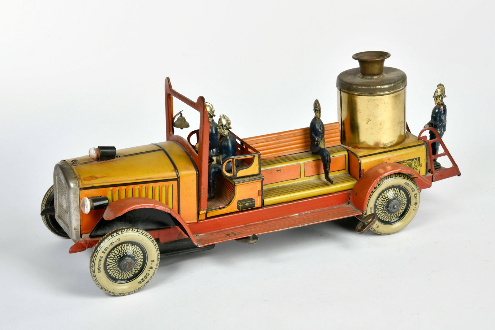 Gunthermann, Feuerwehr Dampfkessel: Gunthermann, Feuerwehr Dampfkessel, Germany VK, 40 cm, Blech, UW ok, LM, Z 2-3