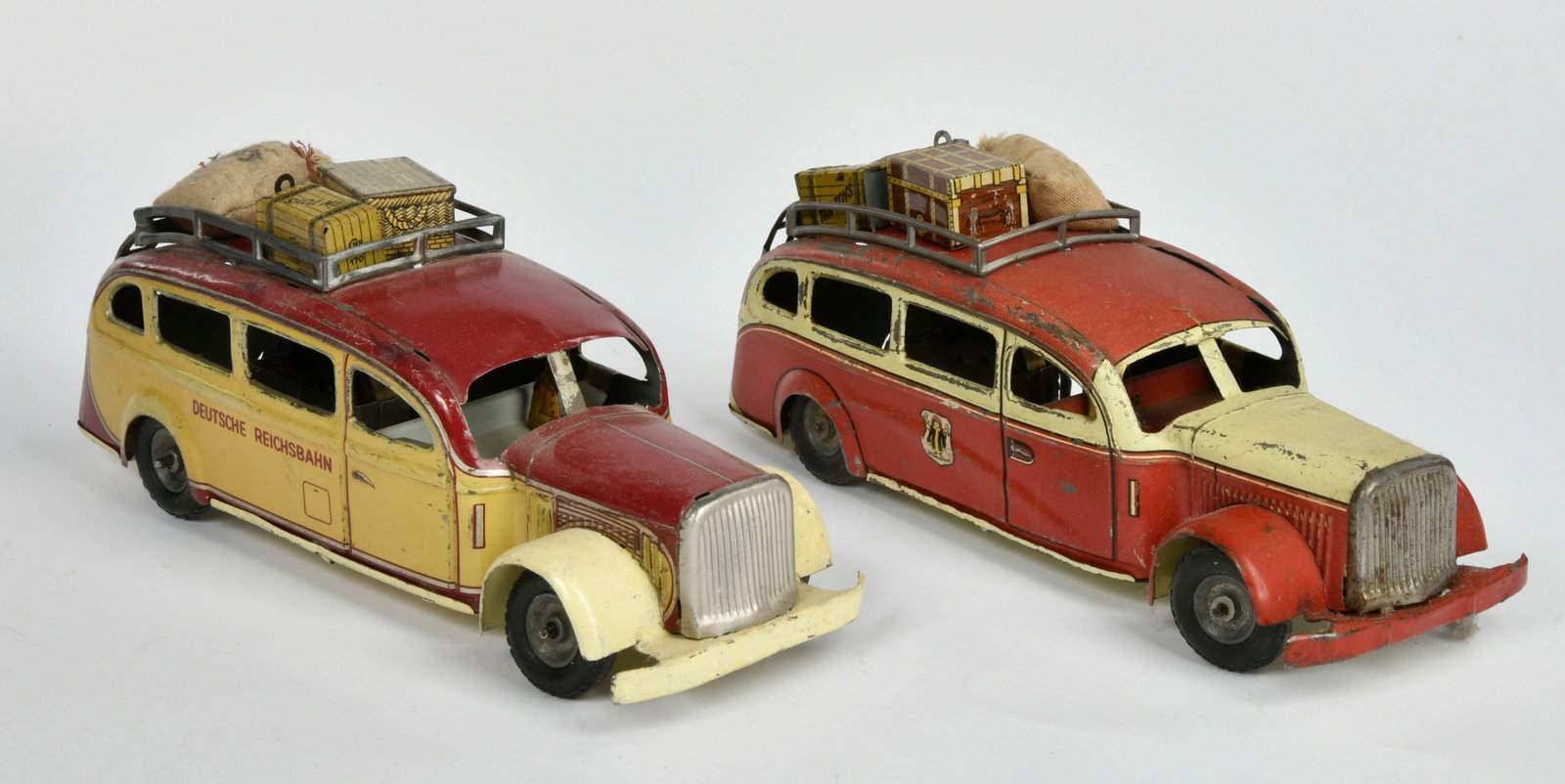 Tippco, 2x Bus "Deutsche Reichsbahn" & Munchner Kindl: Tippco, 2x Bus "Deutsche Reichsbahn" & Munchner Kindl, Germany, 23 cm, UW ok, LM, Z 3