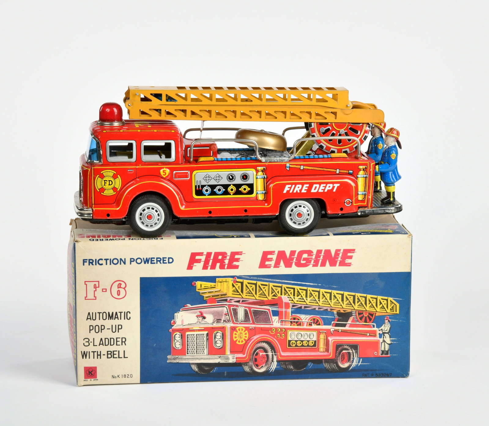 K-Kokyu, Feuerwehr: K-Kokyu, Feuerwehr, Japan, 32 cm, Friktion & Funktion ok, Okt, Z 1-