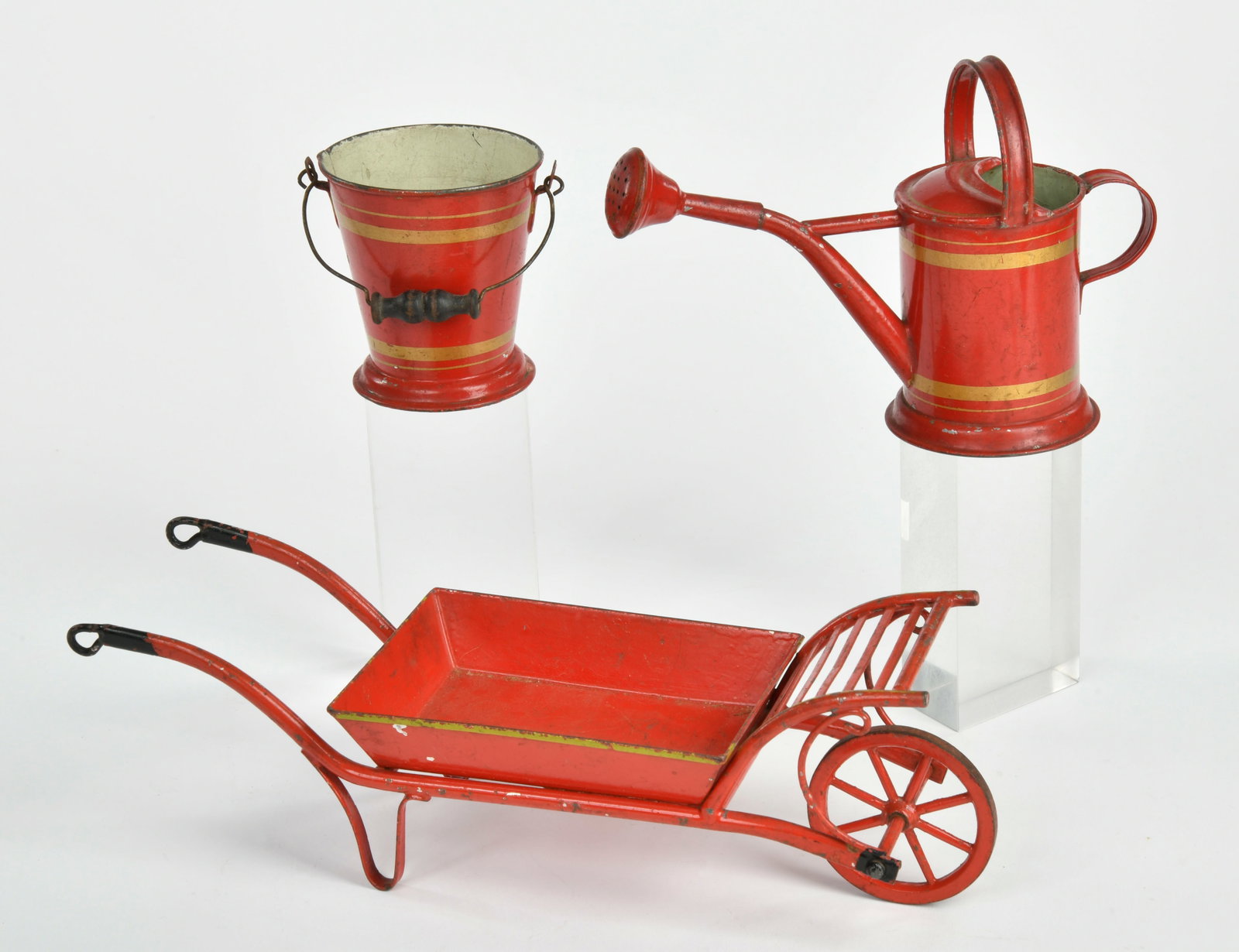 Marklin, Garten Set, Giesskanne, Eimer, Schubkarre (1 of 2)