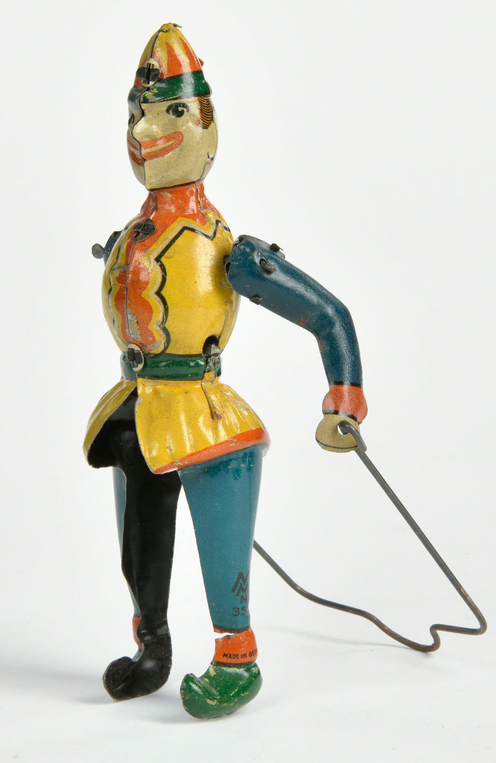 Moschkowitz, Clown Akrobat: Moschkowitz, Clown Akrobat, Germany VK, 16 cm, Blech, UW ok, min. LM, Z 1-2