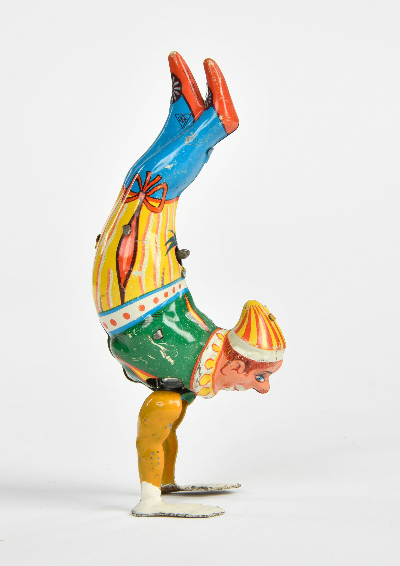 Kohler, Handstand Clown: Kohler, Handstand Clown, Germany, 13 cm, Blech, UW ok, min. LM, Z 2+