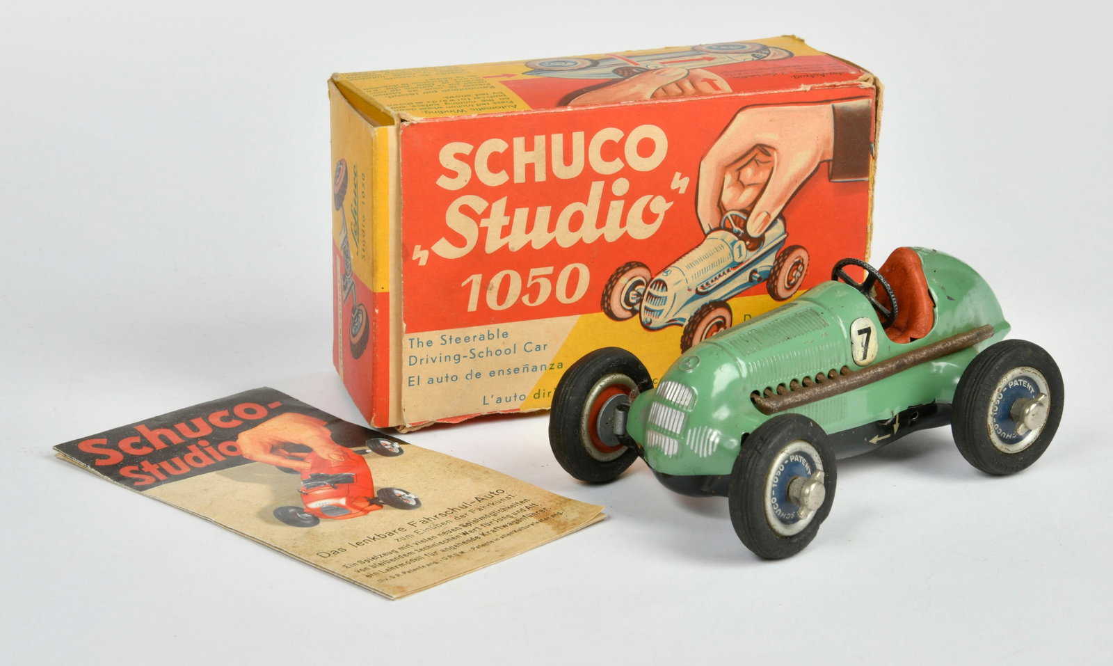 Schuco, Studio Racer 1050: Schuco, Studio Racer 1050, Germany VK, 14 cm, Blech, UW ok, min. LM, Okt, Z 1-2