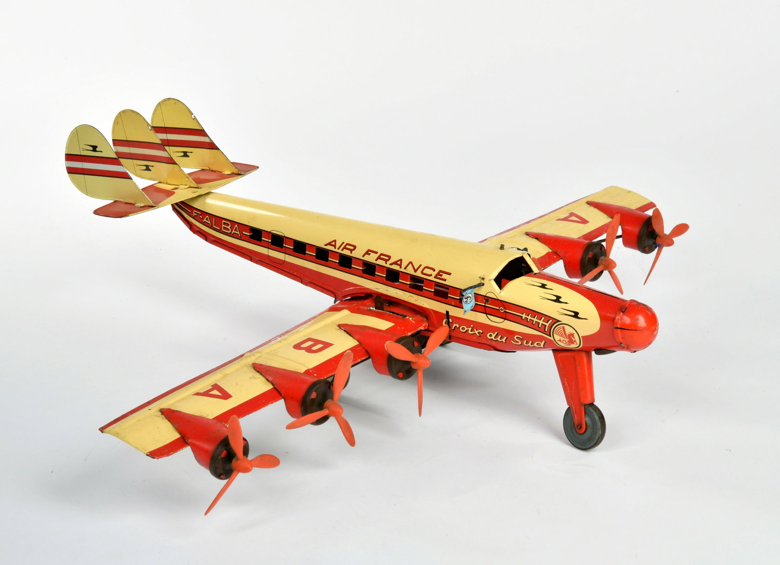 Joustra, Air France Flugzeug 6-motorig: Joustra, Air France Flugzeug 6-motorig, France, 54 cm, Blech, UW ok, LM, Z 3