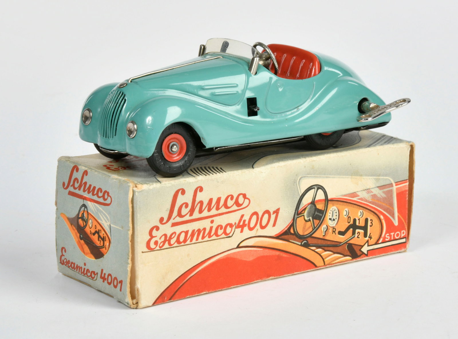 Schuco, Examico 4001: Schuco, Examico 4001, US Z.-Germany, UW ok, mit Schlussel & Anleitung, Okt Z 2, min. LM, Z 2