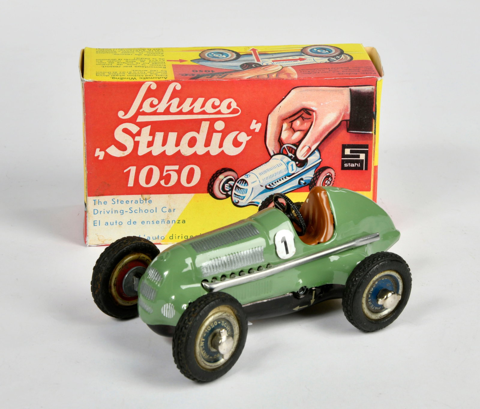 Schuco, Studio Racer 1050: Schuco, Studio Racer 1050, US Z.-Germany, UW ok, Reprobox, mit Schlussel, Anleitung, Z 2+