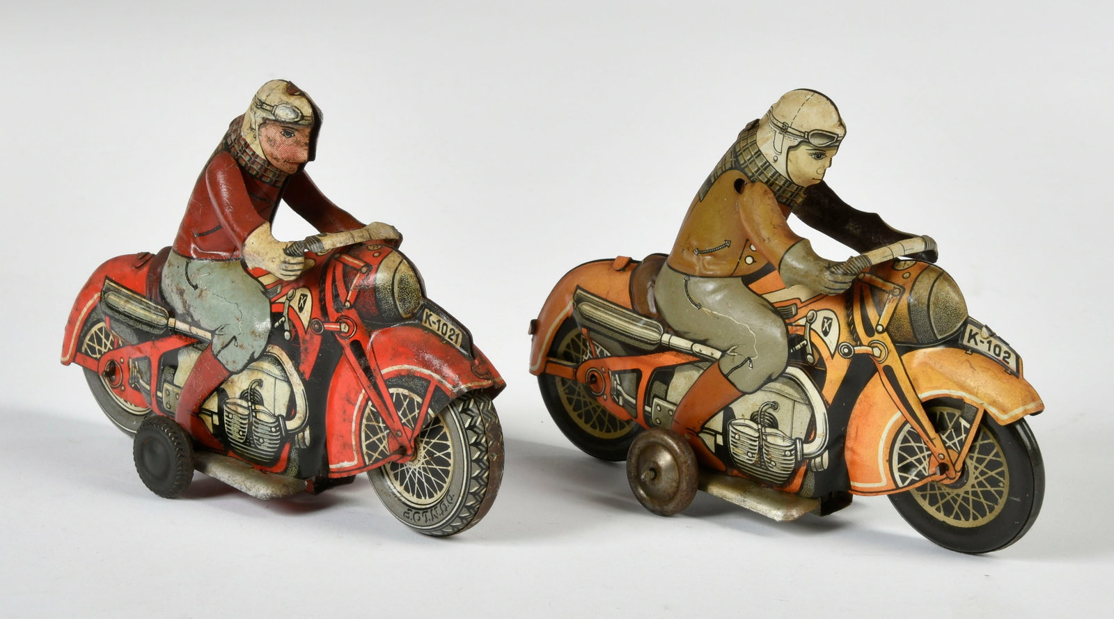 Huki, 2x Motorrad: Huki, 2x Motorrad, W.-Germany, 16 cm, UW ok, LM, Z 3