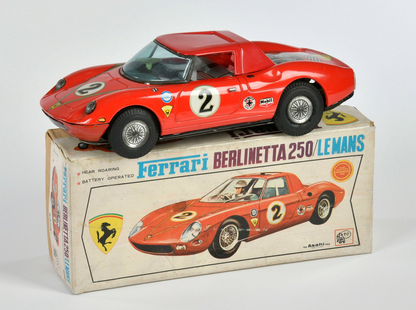 ATC, Ferrari Berlinetta 250: ATC, Ferrari Berlinetta 250, Japan, 28 cm, Blech, Bat. Antrieb ok, min. LM, Okt Z 2, Z 2