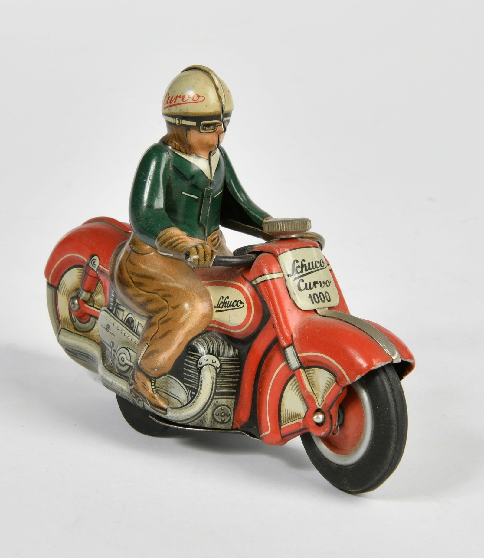 Schuco, Motorrad Curvo 1000: Schuco, Motorrad Curvo 1000, US Z. Germany, 13 cm, Blech, UW ok, Z 2+
