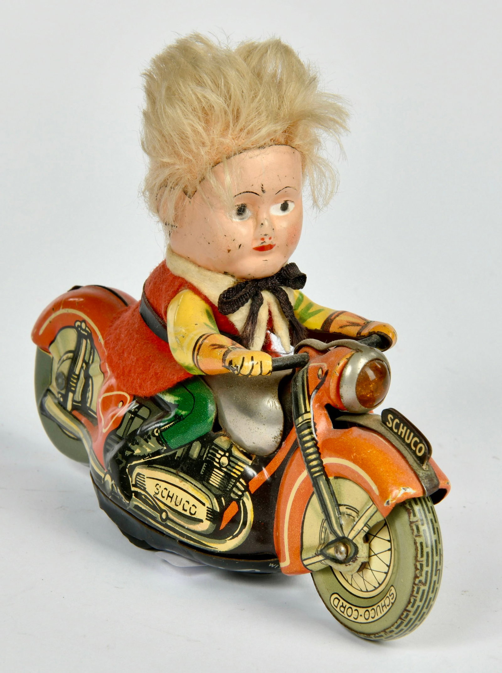 Schuco, Motorrad Mirako Peter: Schuco, Motorrad Mirako Peter, W.-Germany, 13 cm, Blech, UW ok, min. LM, Z 2