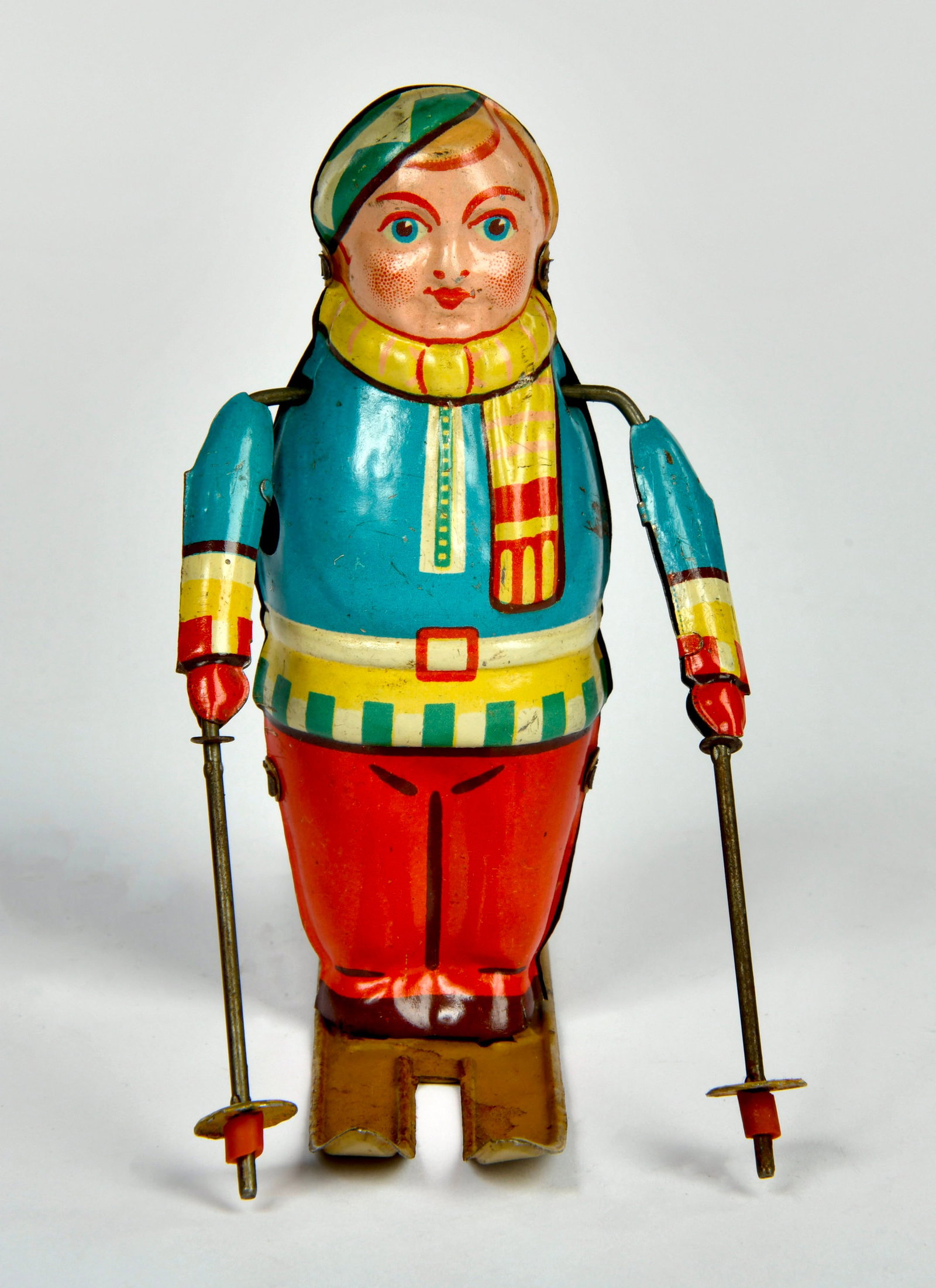 B&S, Skifahrer: B&S, Skifahrer, US Z. Germany, 12 cm, Blech, UW ok, min. LM, Z 2
