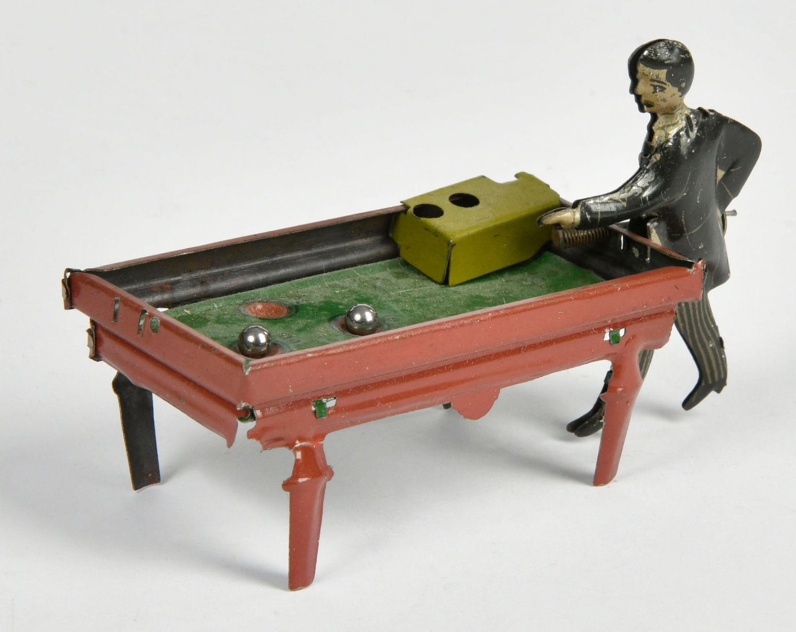 CKO Kellermann, Penny Toy Billardspieler: CKO Kellermann, Penny Toy Billardspieler, Germany VK, 10 cm, Blech, LM, mit Kugeln, Z 2