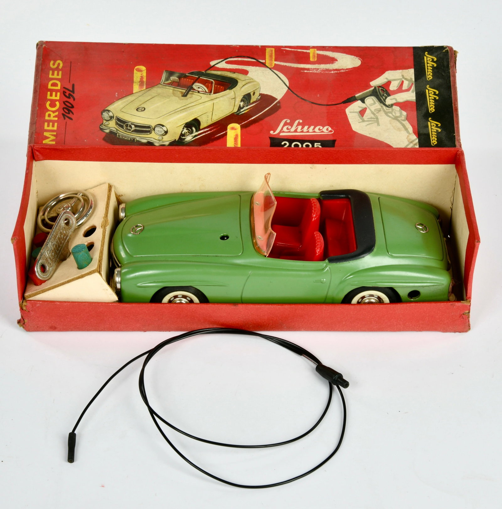 Schuco, Mercedes 2095: Schuco, Mercedes 2095, W.-Germany, 21 cm, Blech, UW ok, Okt Z 2, Z 1-2