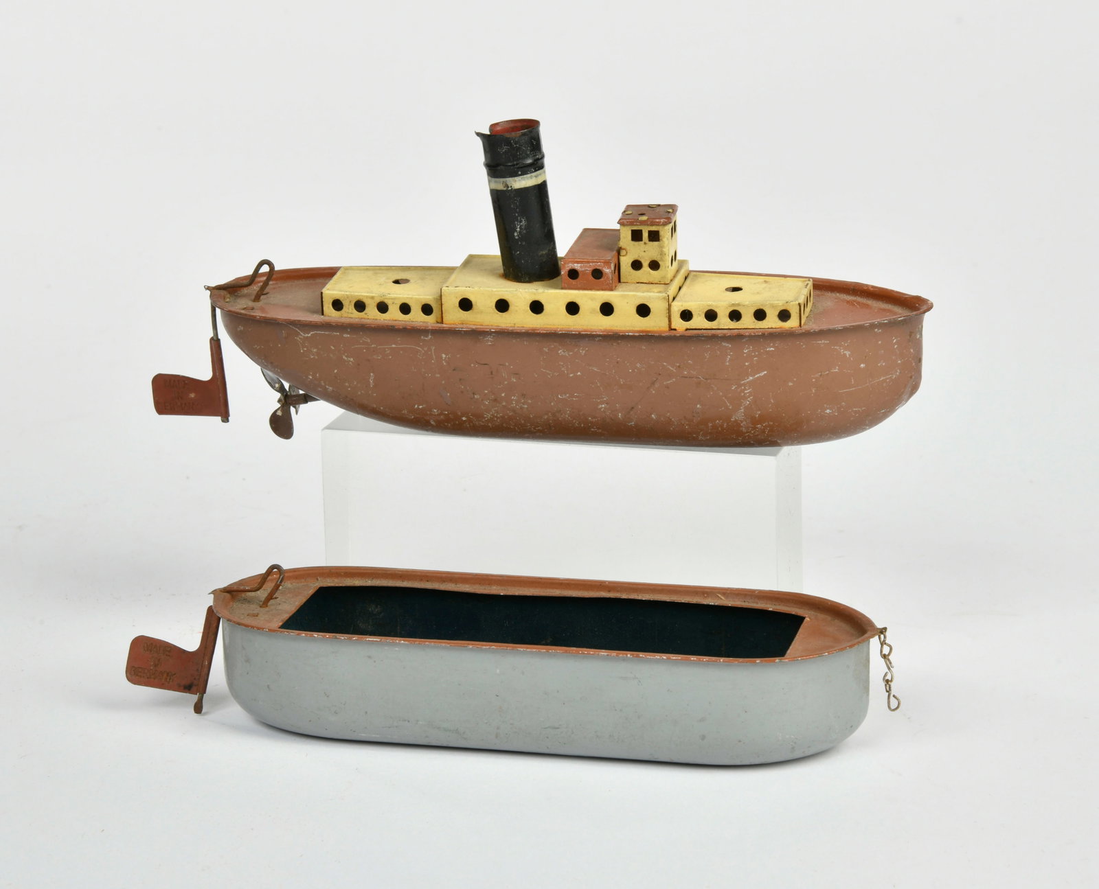 Fleischmann, Boot mit Anhanger: Fleischmann, Boot mit Anhanger, Germany, 20 cm, LM, Z 3