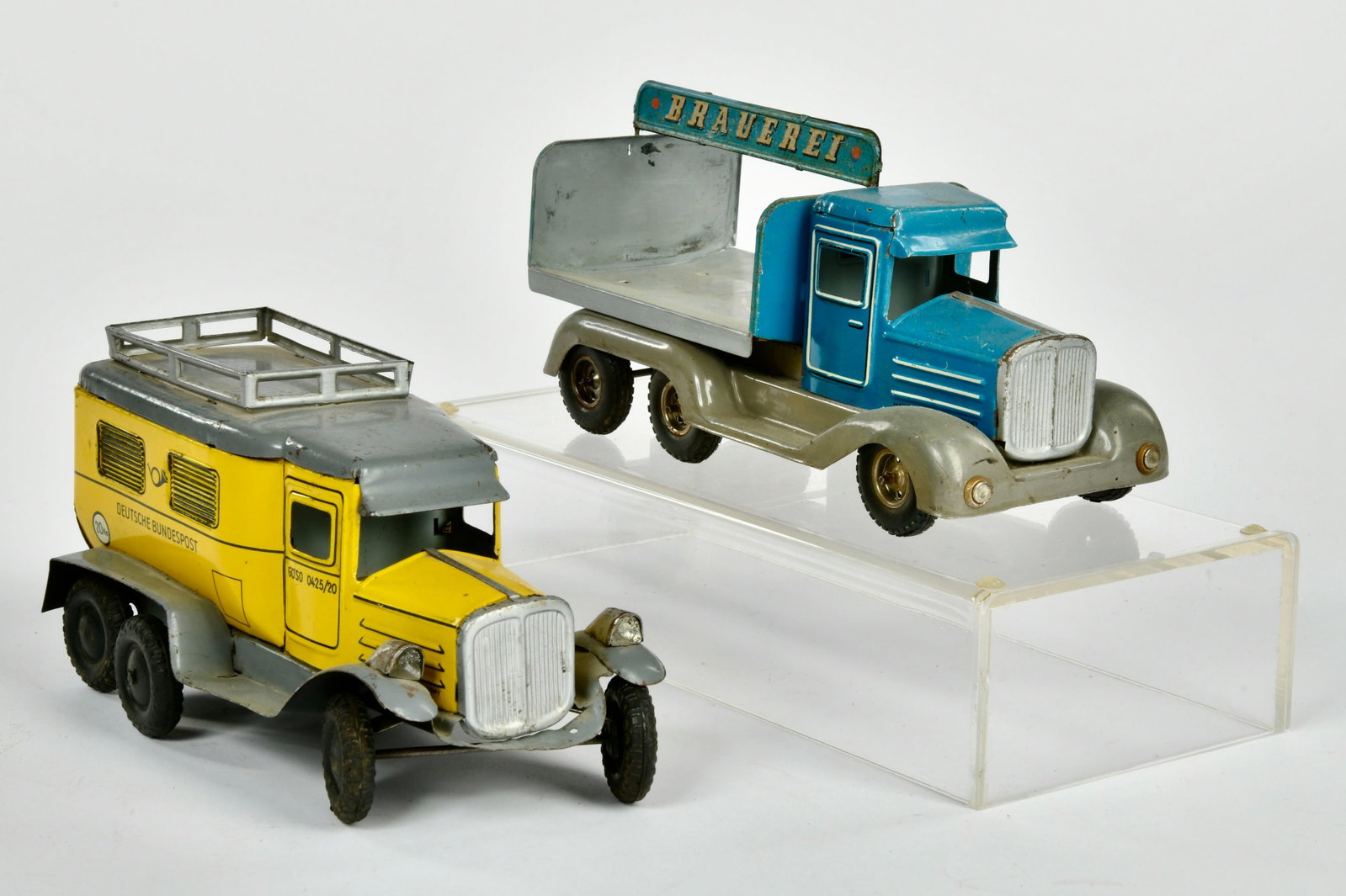 Goso, Lieferwagen Brauerei & Deutsche Bundespost: Goso, Lieferwagen Brauerei & Deutsche Bundespost, W.-Germany, UW ok, LM, Z 3