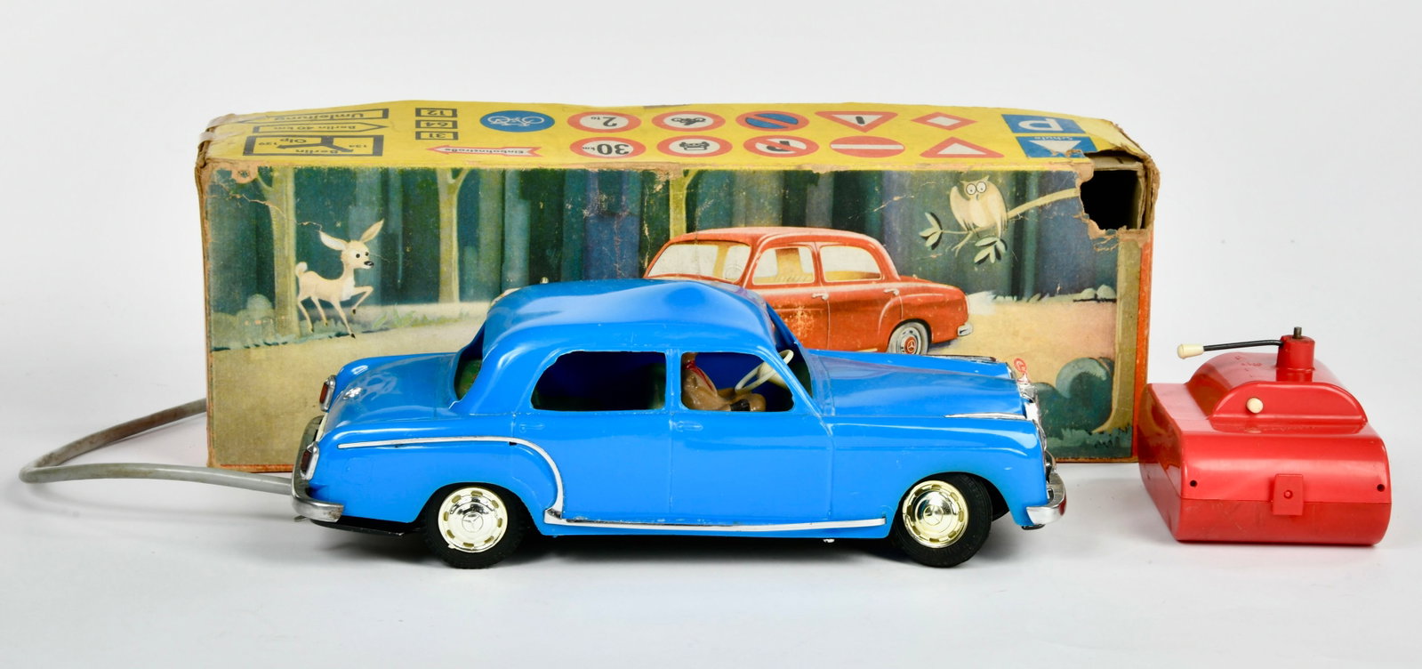 Mignon, Mercedes 220: Mignon, Mercedes 220, W.-Germany, 25 cm, GemBw, Funktion nicht gepruft, Okt Z 2-3, Dach fertigungsbedingt verzogen, Z 2