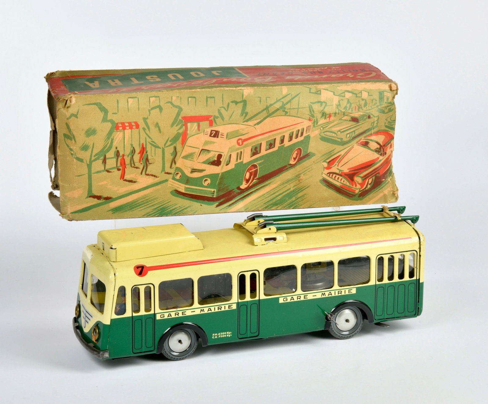 Joustra, Bus: Joustra, Bus, France, 39 cm, Blech, UW ok, Okt Z 3, Z 2