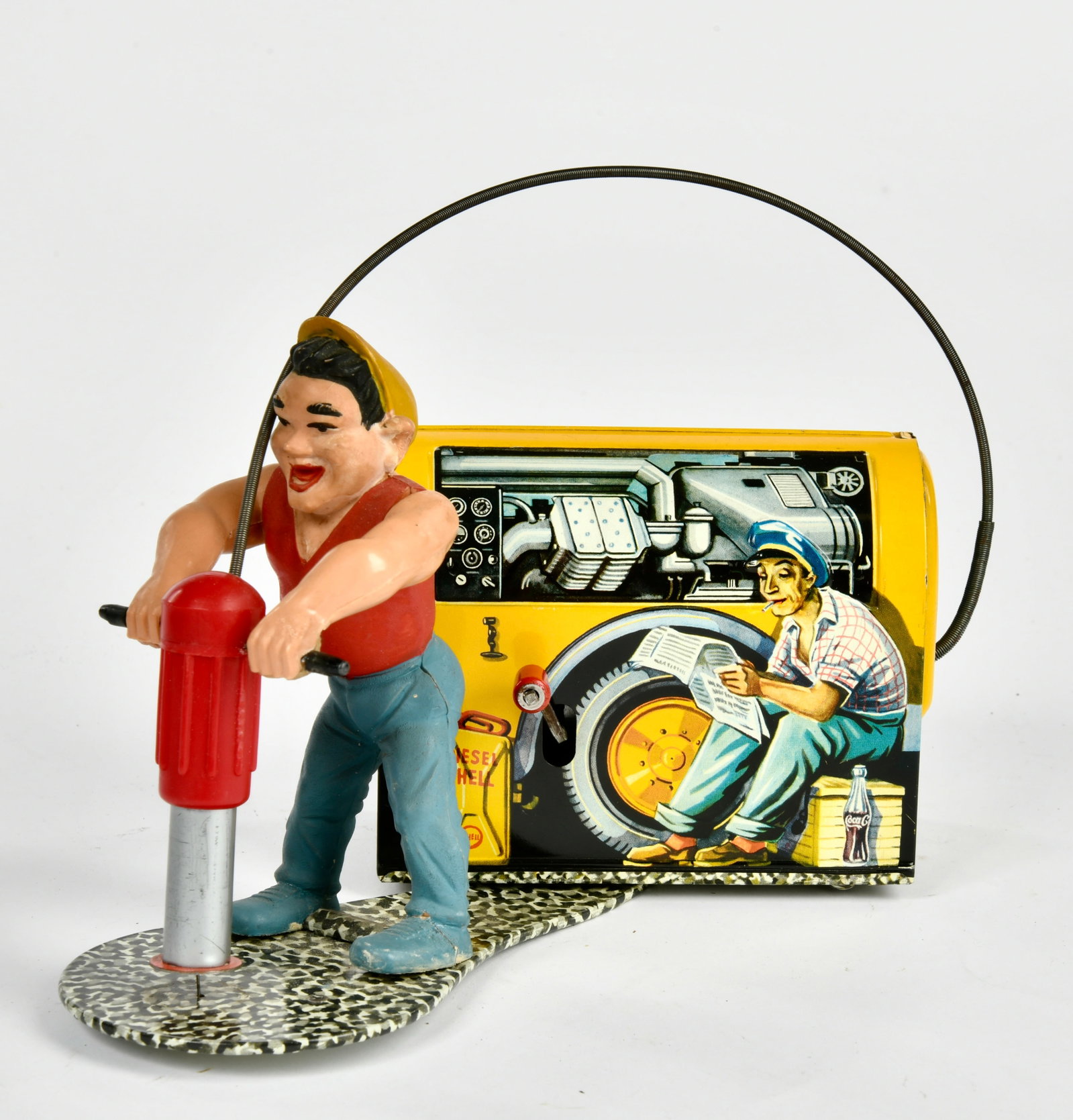 Gescha, Mann mit Kompressor, (1 of 2)