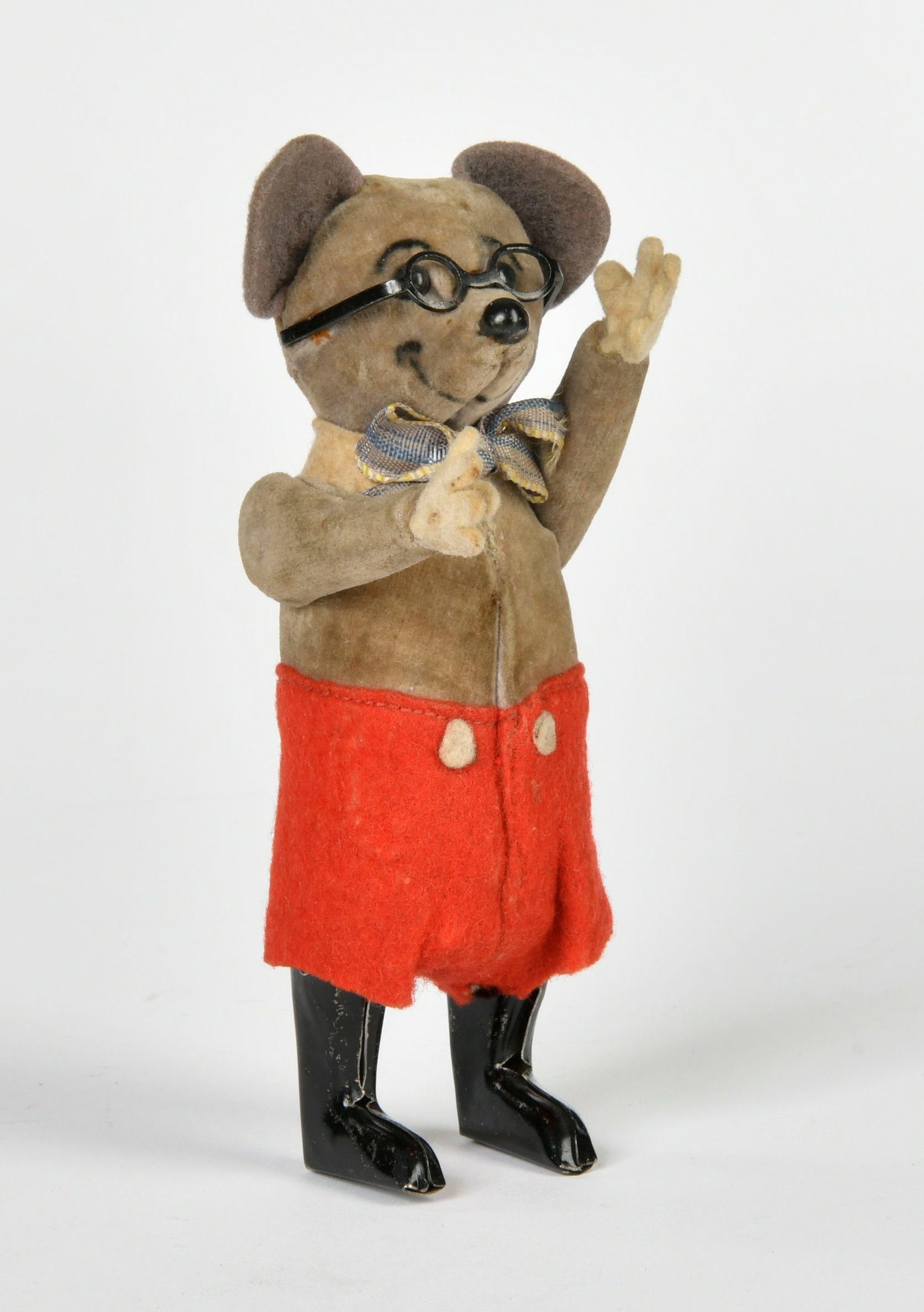 Schuco, Tanzfigur Maus mit Brille: Schuco, Tanzfigur Maus mit Brille, Germany VK, 13,5 cm, UW ok, Z 1-