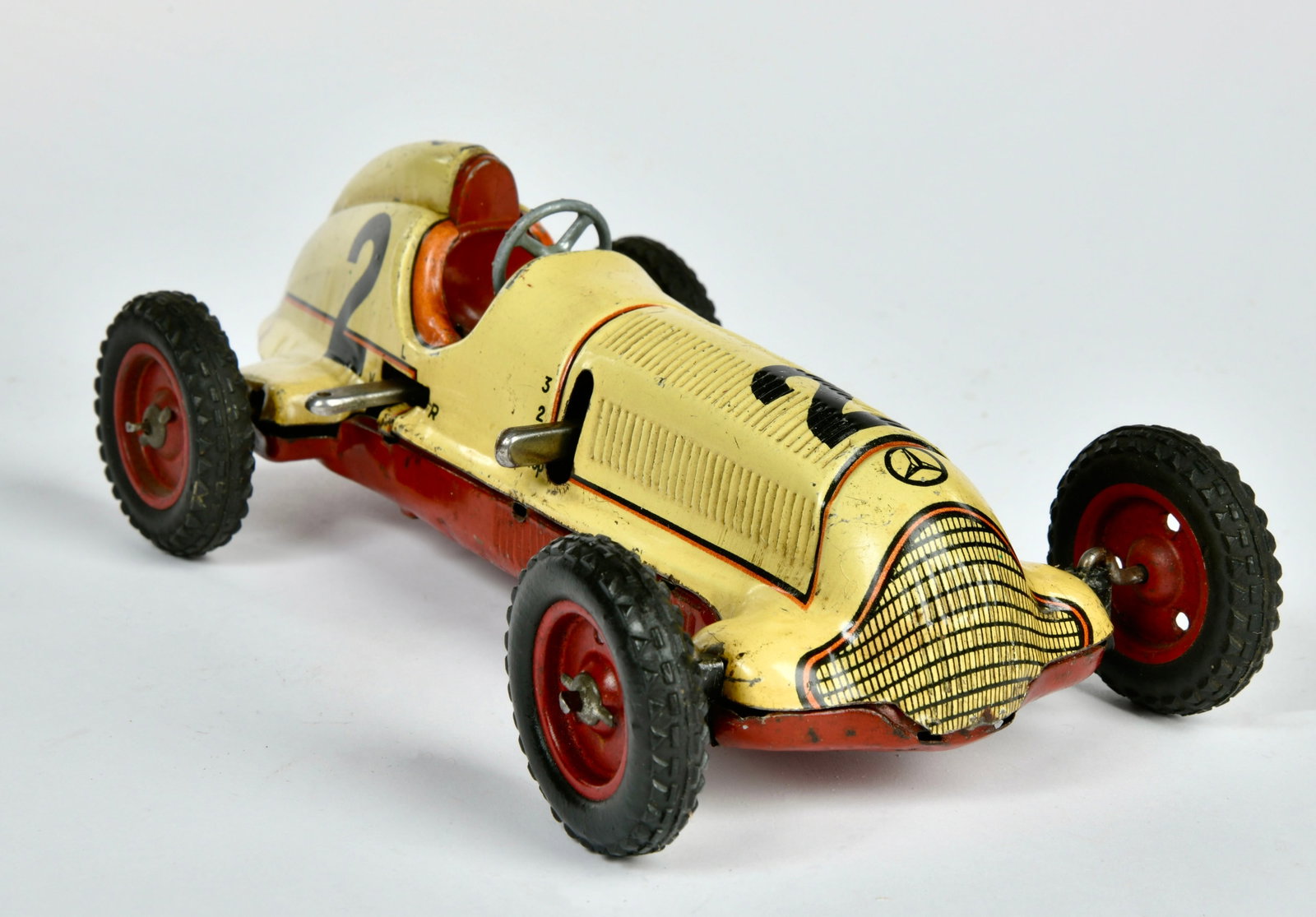 Tippco, Mercedes Rennwagen: Tippco, Mercedes Rennwagen, Germany VK, 22 cm, Blech, UW ok, LM, Z 3