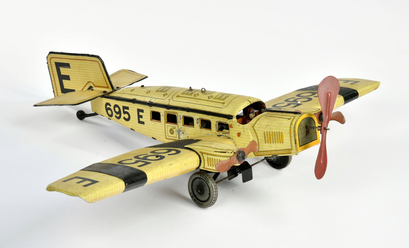 Gunthermann, Flugzeug 695 E: Gunthermann, Flugzeug 695 E, Germany VK, 47x57 cm, Blech, UW ok, LM, Z 3