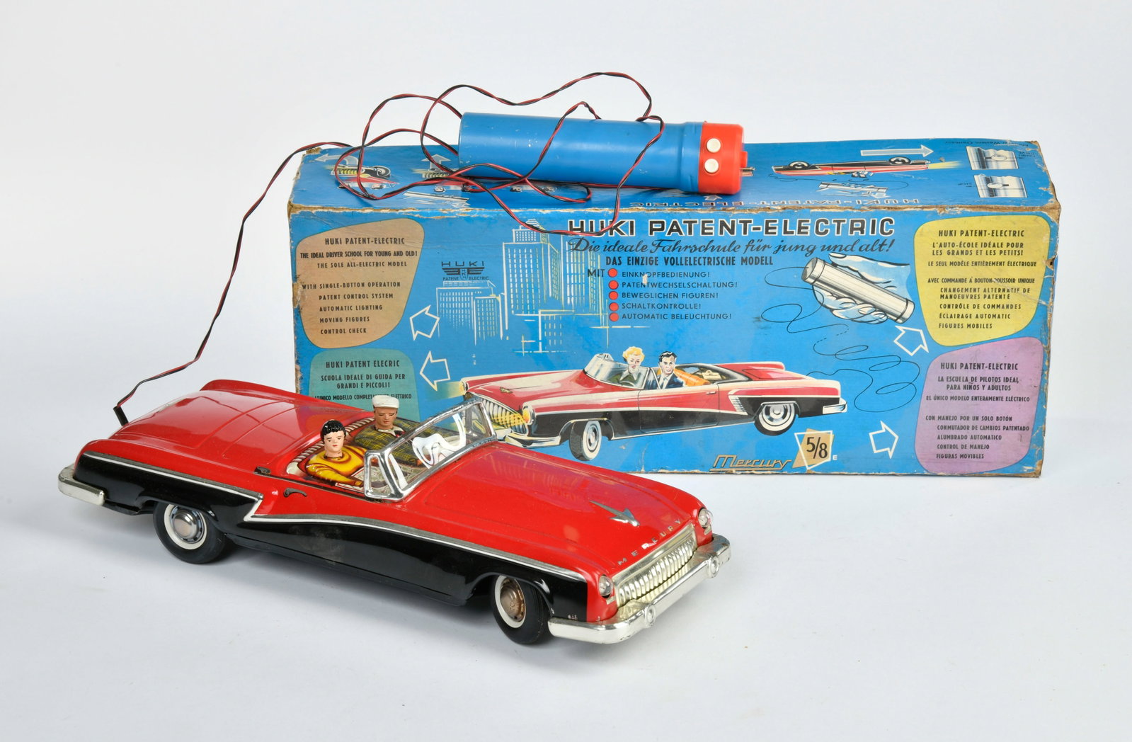Huki, Mercury Cabriolet: Huki, Mercury Cabriolet, W.-Germany, 35 cm, Blech, LM, ungepruft, Okt, Z 2