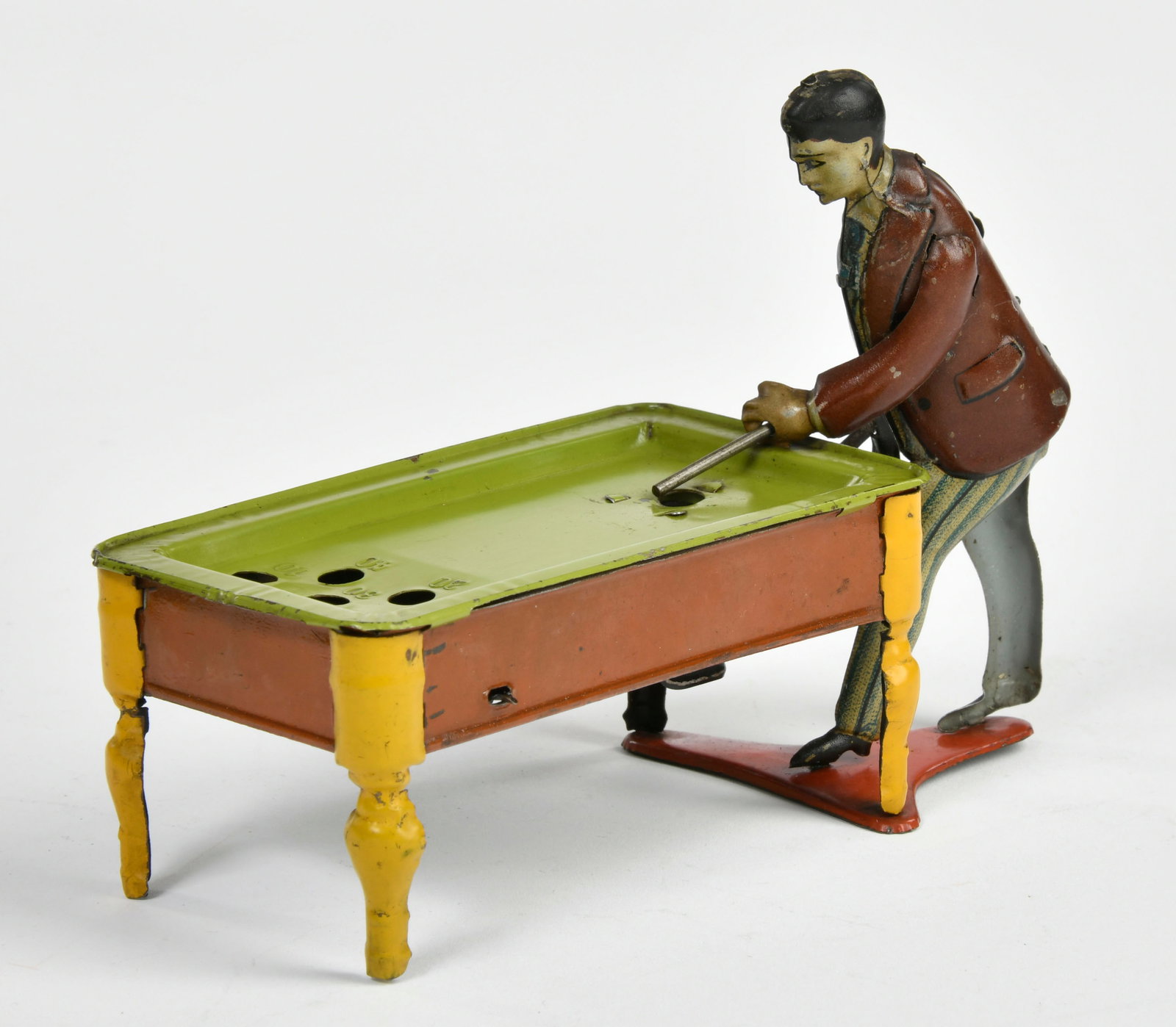 Kiko, Billardspieler: Kiko, Billardspieler, Germany VK, 16 cm, Blech, UW ok, ohne Kugel, min. LM