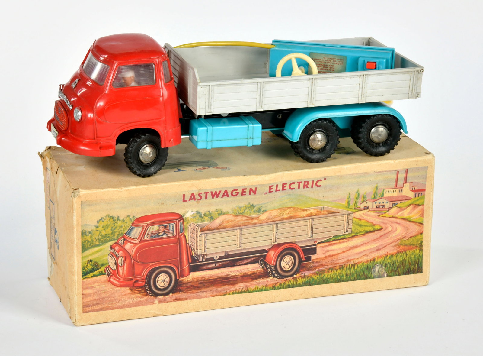 Seidel, Lastwagen "Electric": Seidel, Lastwagen "Electric", W.-Germany, 38 cm, Kst, Funktion nicht gepruft, Okt, Z 1-2
