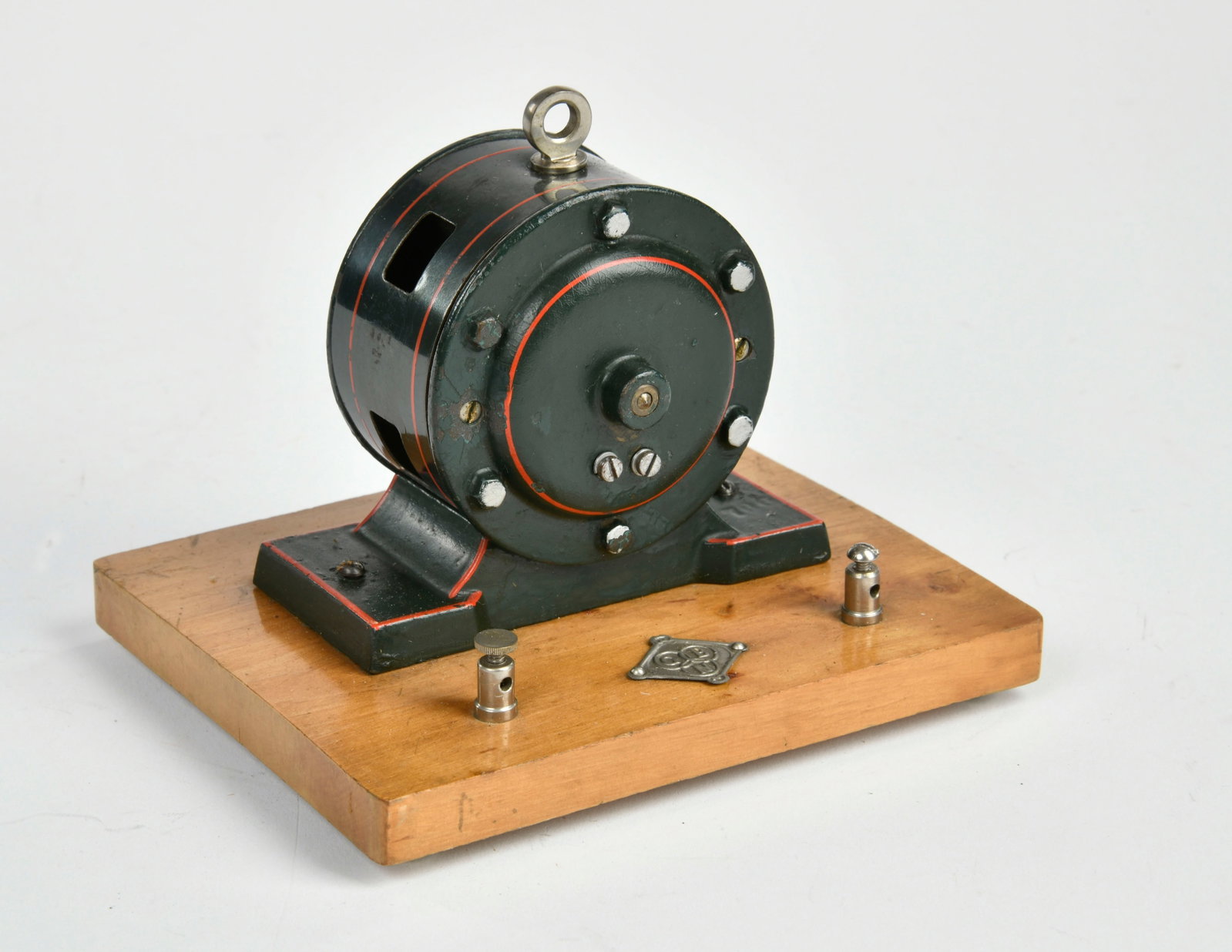 Bing, Starkstrom Motor auf Holzplatte: Bing, Starkstrom Motor auf Holzplatte, Germany VK, 13 cm, Z 1-