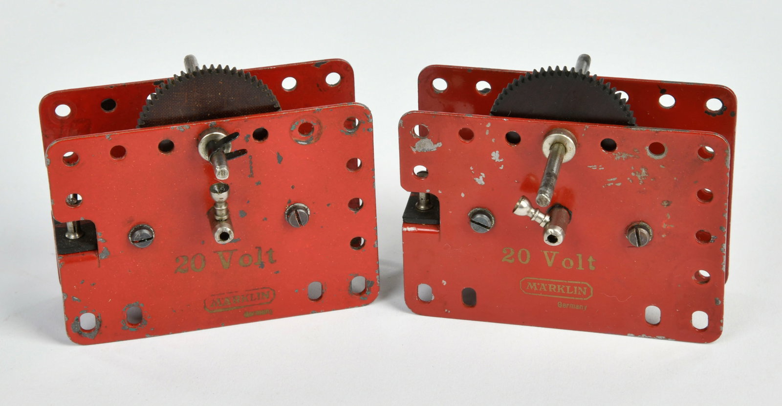 Marklin, 2x 20 Volt Motor: Marklin, 2x 20 Volt Motor, 9x6,5 cm, Funktion ok, Z 2