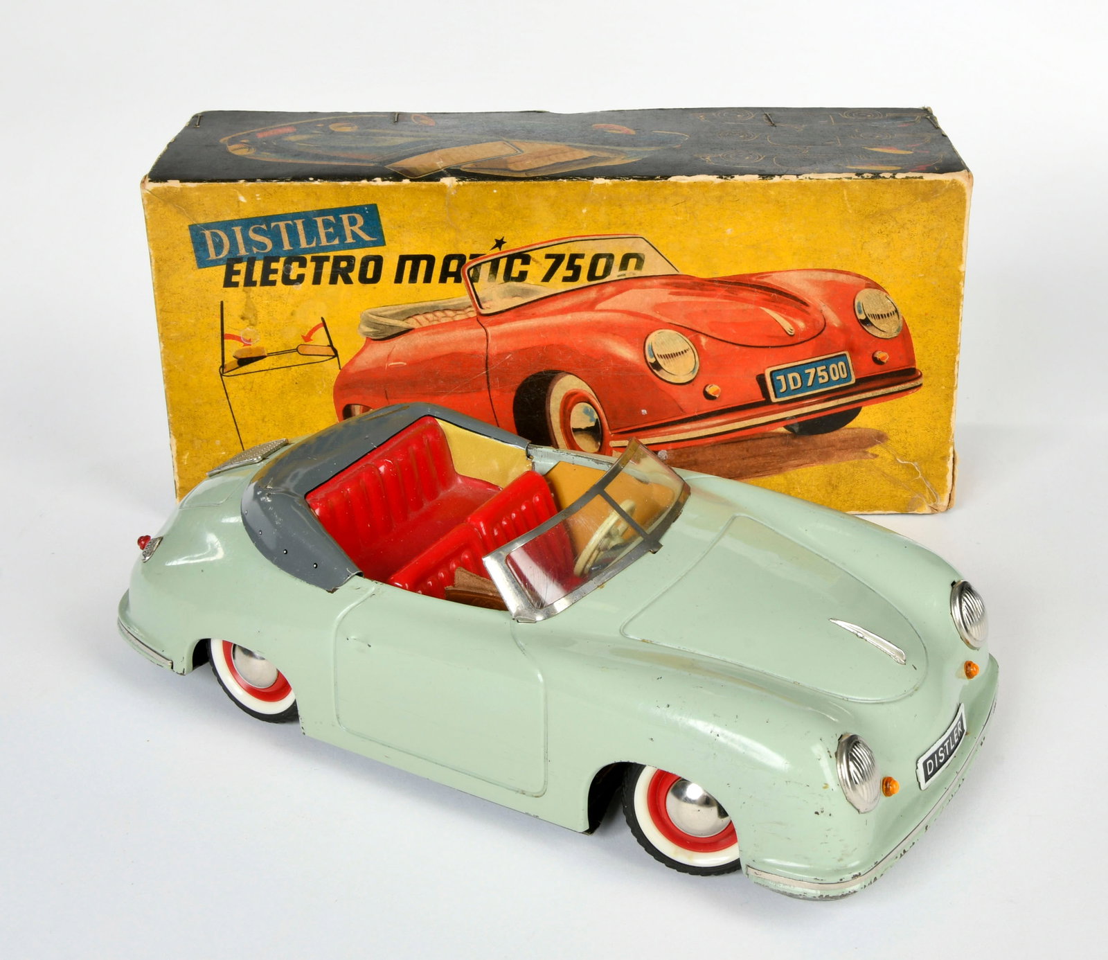 Distler, Porsche: Distler, Porsche, W.-Germany, 25 cm, Blech, Funktion ok, LM, Okt, Z 2-