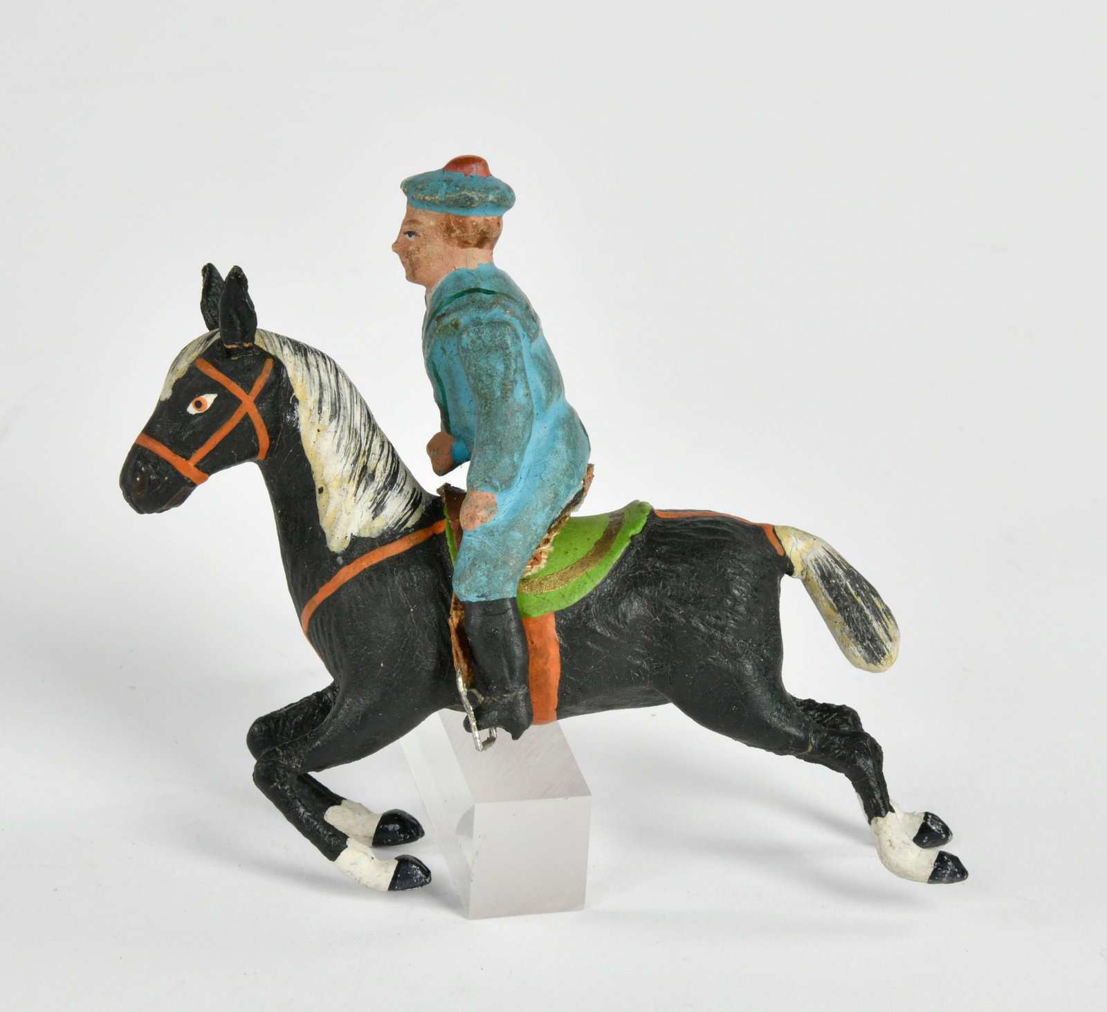 Marklin, Reiter fur Karussell, Karussellpferd Figur: Marklin, Reiter fur Karussell, Karussellpferd Figur, 10 cm, sehr guter Zustand