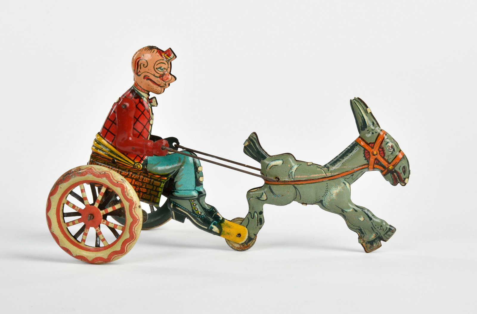 Ingap, Happy Hooligan Clown Kutsche: Ingap, Happy Hooligan Clown Kutsche, Italy 1928, 20 cm, UW ok, Z 1-