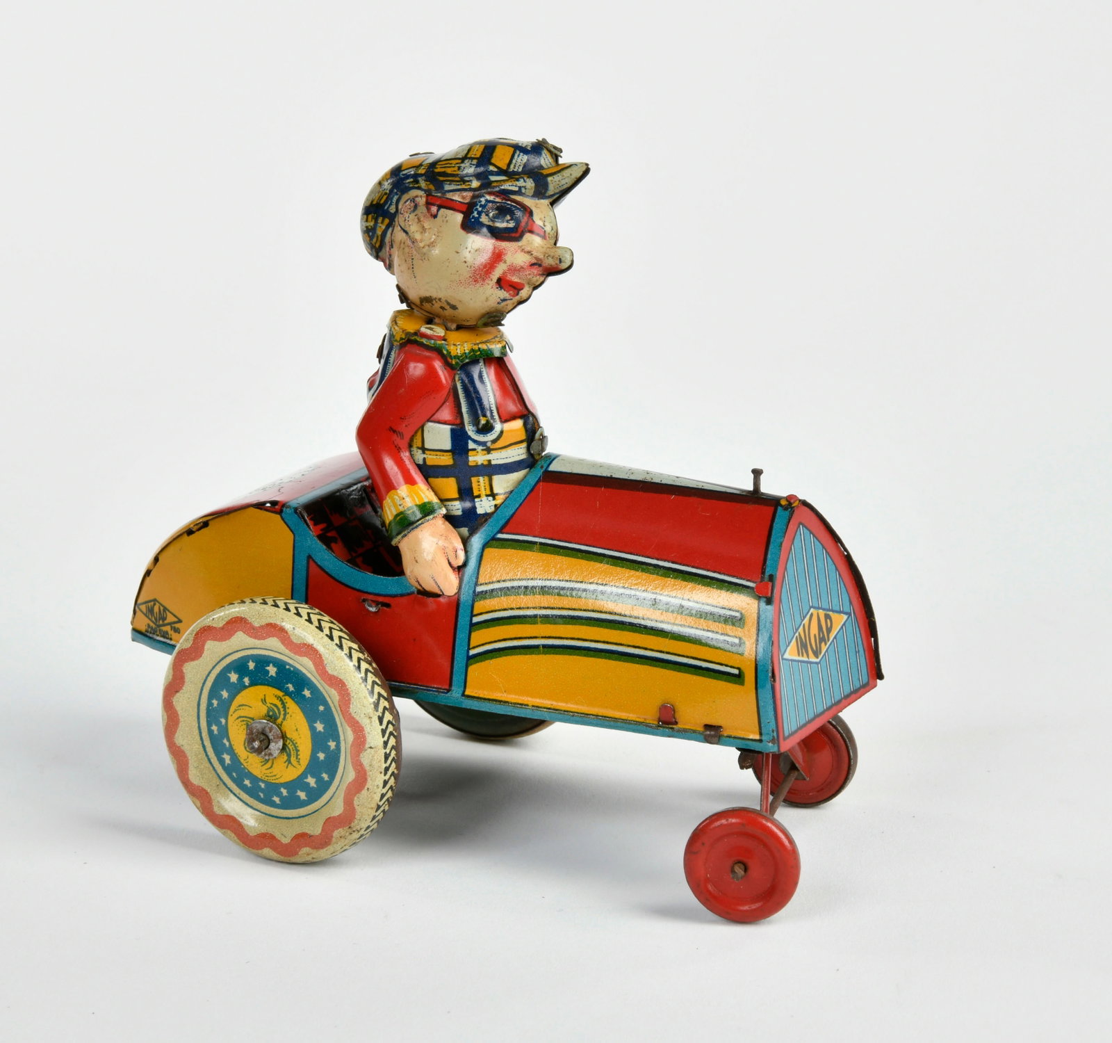 Ingap, Auto Toto Crazy Car: Ingap, Auto Toto Crazy Car, Italy 1938, 12 cm, UW ok, Z 1-