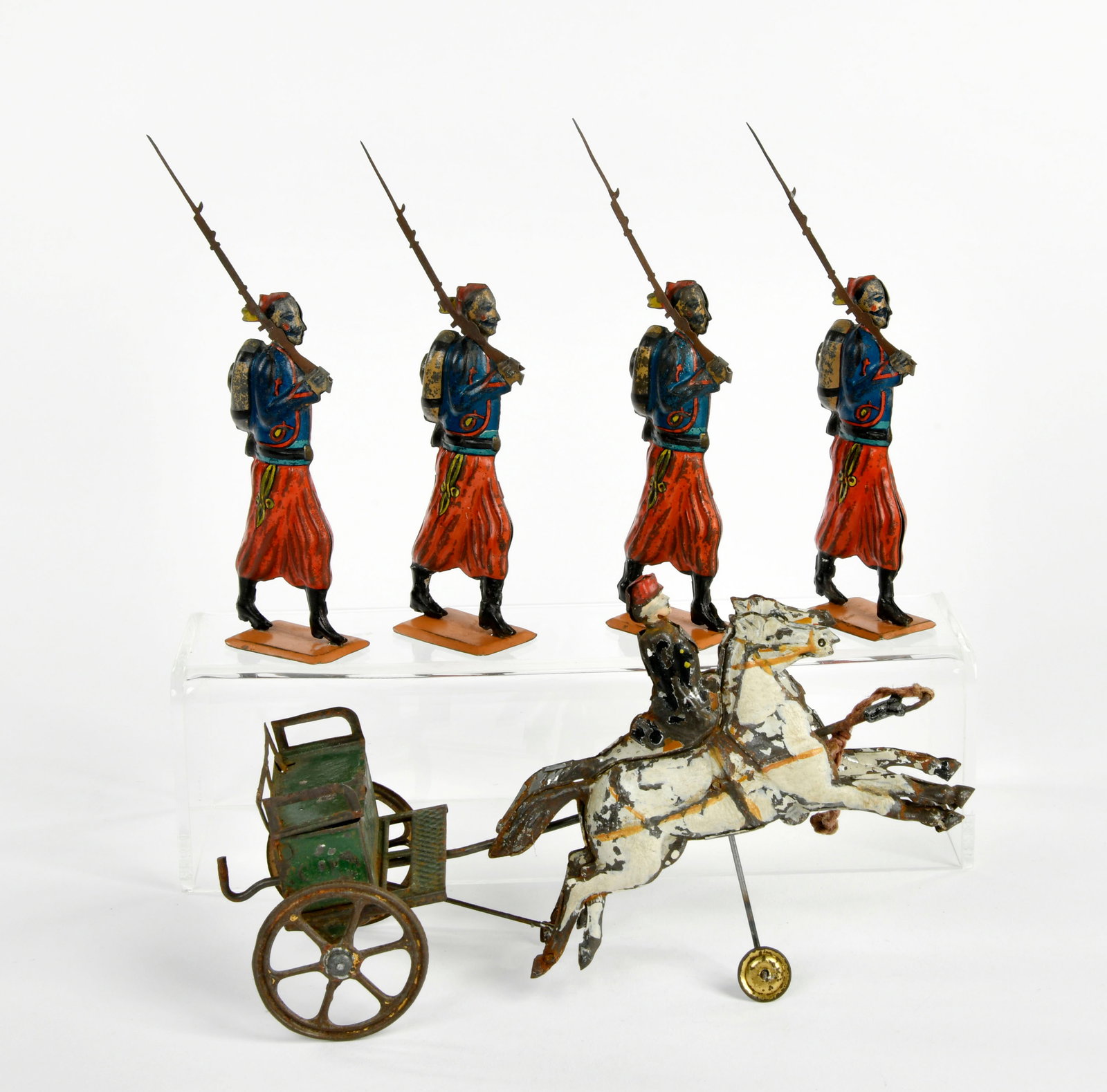 Franzosische Blechsoldaten & Kutsche: Franzosische Blechsoldaten & Kutsche, France pw, 9-18 cm, LM