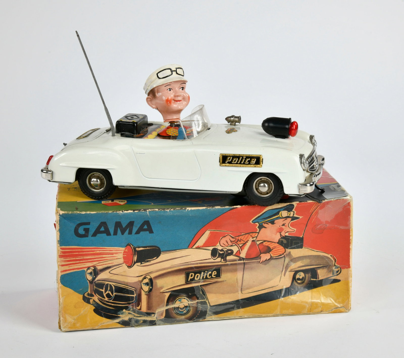 Gama, Troxi Police: Gama, Troxi Police, W.-Germany, 23 cm, Blech, Okt Z 3, min. LM, Z 1-2
