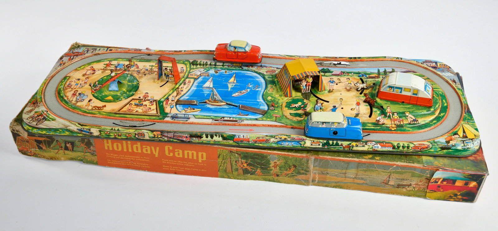 Technofix, Campingbahn: Technofix, Campingbahn, W.-Germany, 72x23 cm, Blech, UW ok, Okt restauriert, sonst Z 2